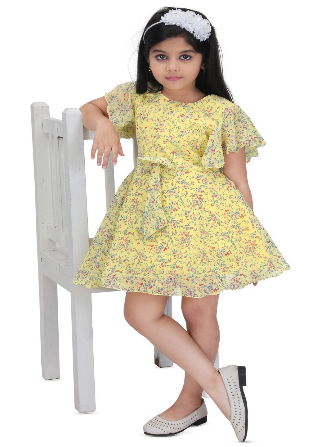 BARKAT DESIGNING PLANET Floral Print Chiffon Fit & Flare Dress-picture-29