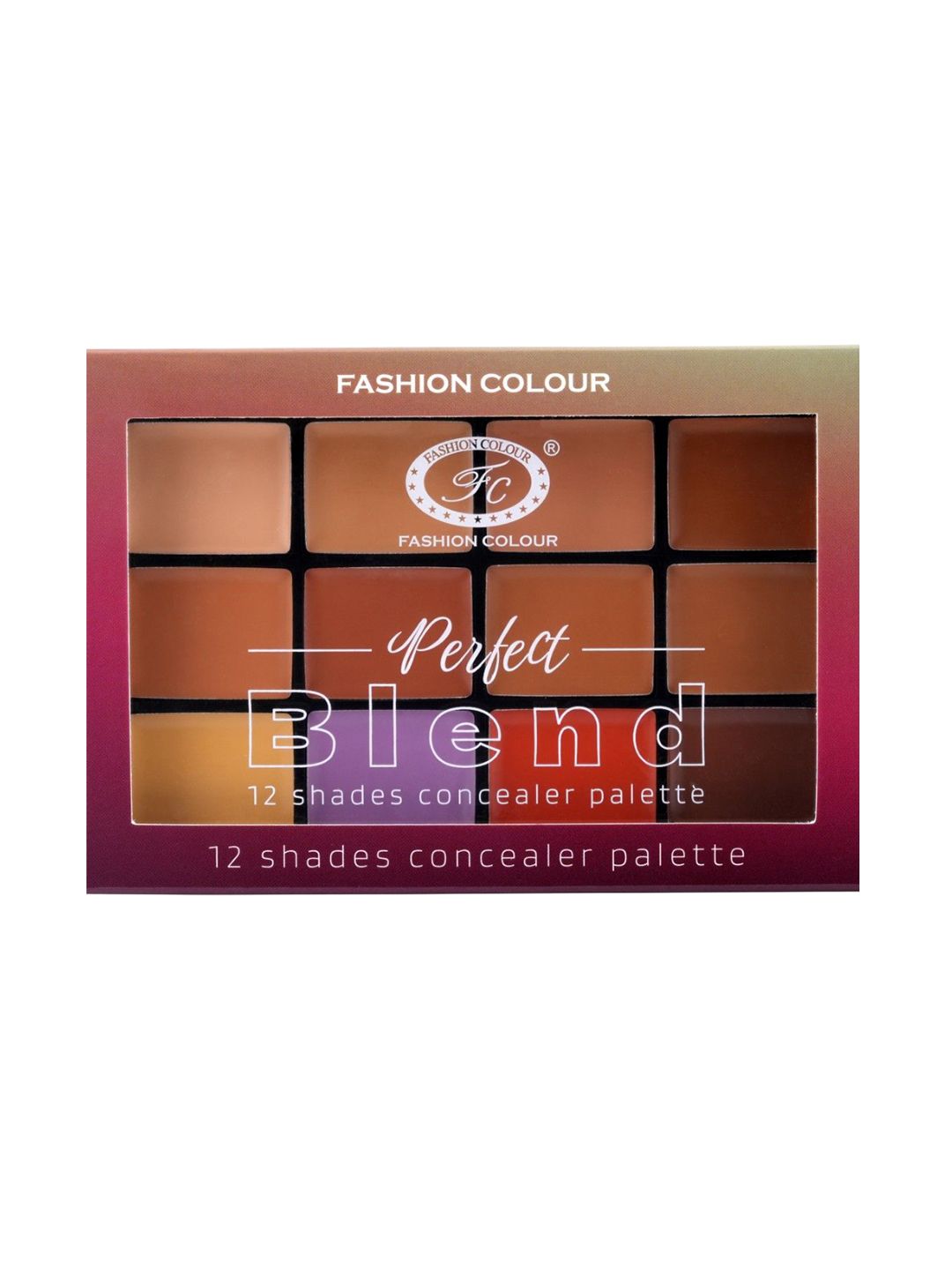 Fashion Colour Perfect Blend 12 Shades Concealer Palette - 15 g - FCPC02