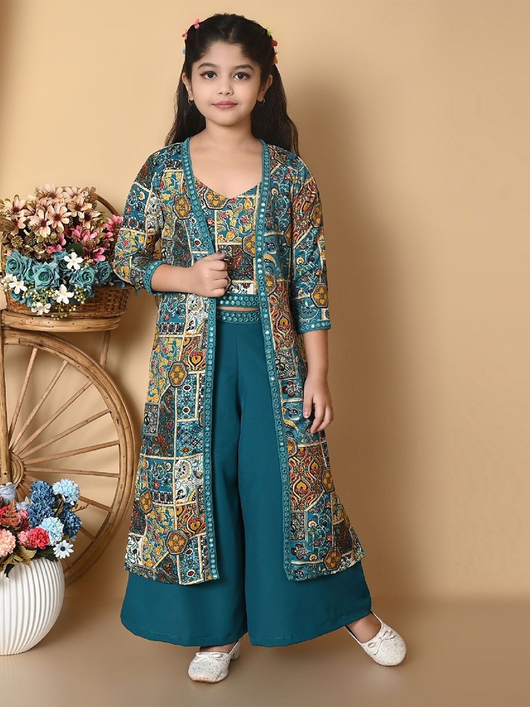 SPAMitude Girls Top with Palazzos