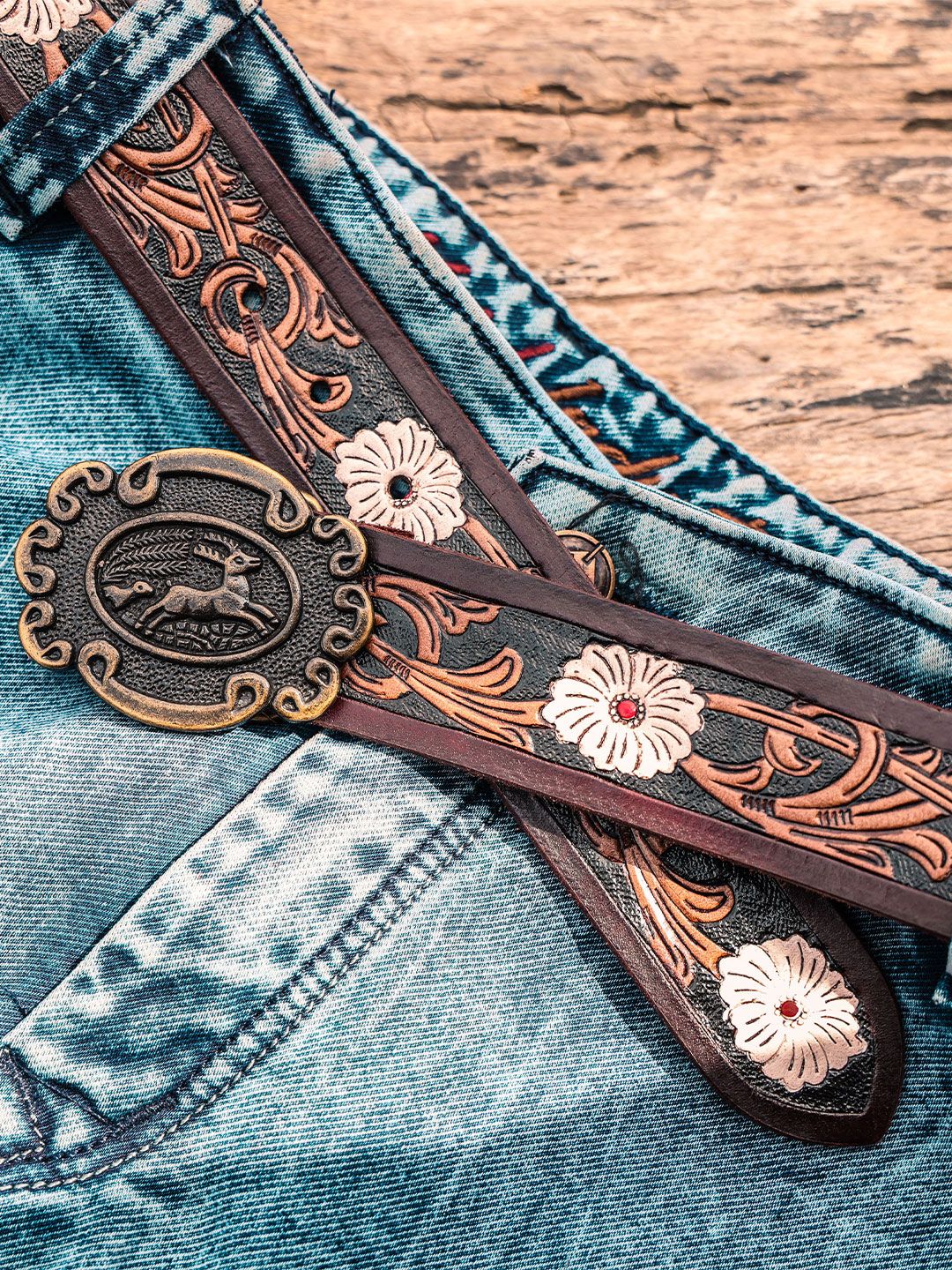 Celtic Unisex Leather Formal Belt-image-7