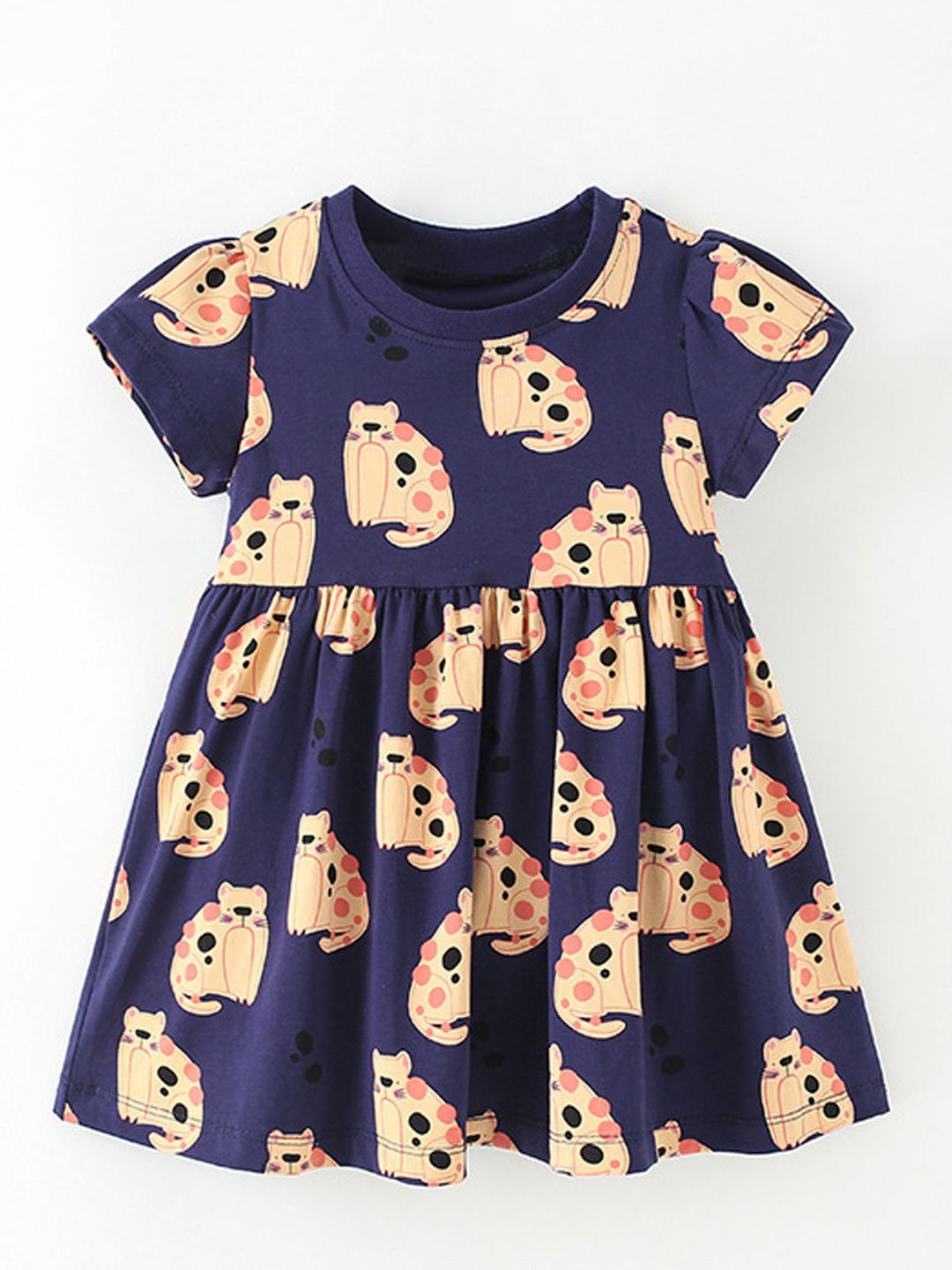 Xsole Girls Printed Fit & Flare Dress-picture-36