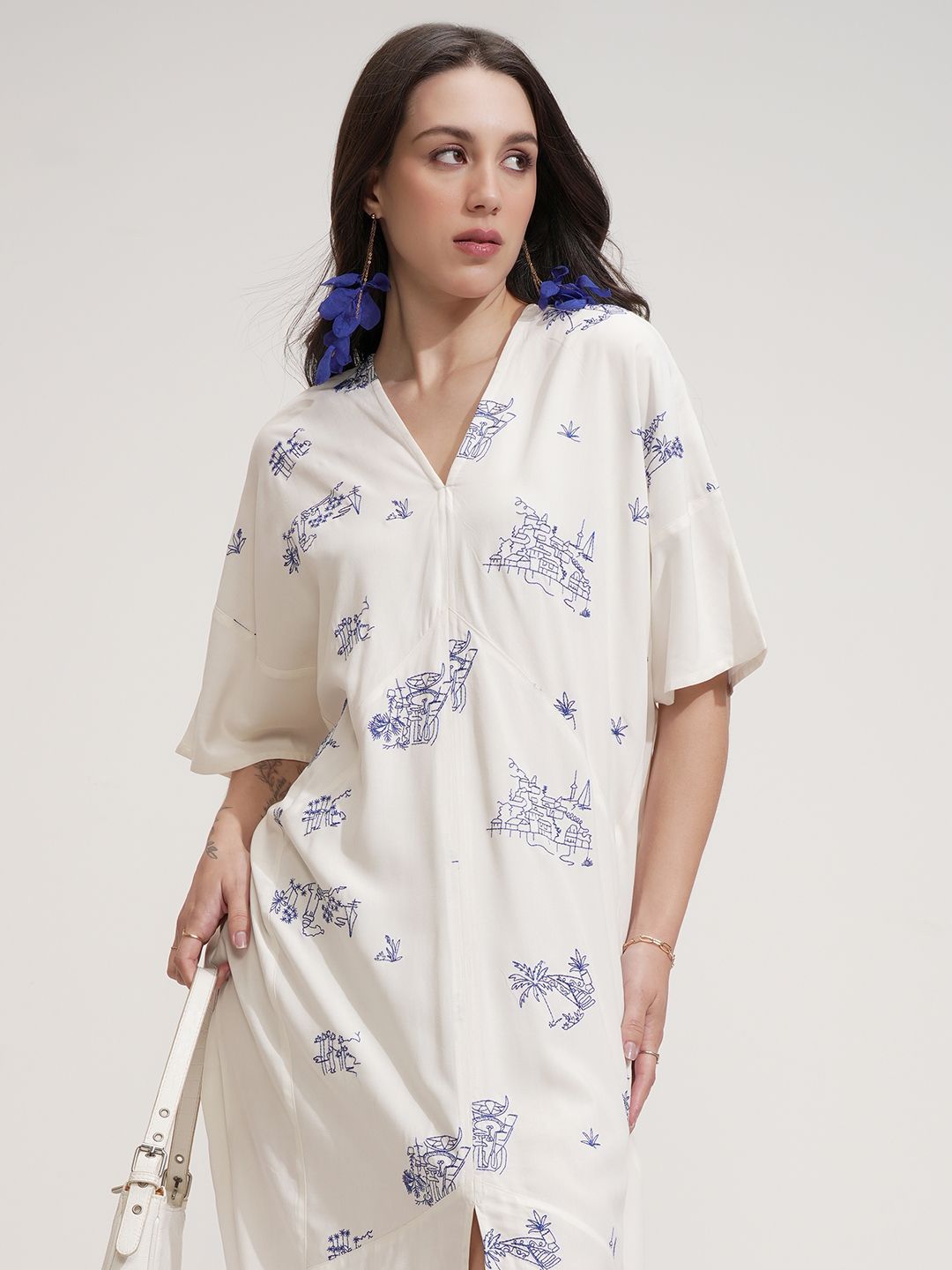 Tokyo Talkies Women Fit & Flare Maxi Dress