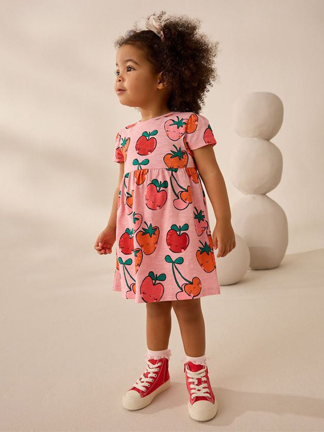 Xsole Girls Graphic Print Fit & Flare Dress-picture-25