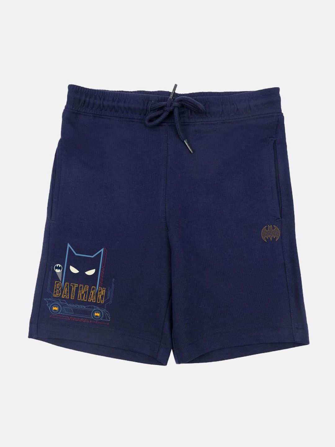 YK Warner Bros Boys Batman Character Printed Regular Fit Mid-Rise Shorts-picture-19