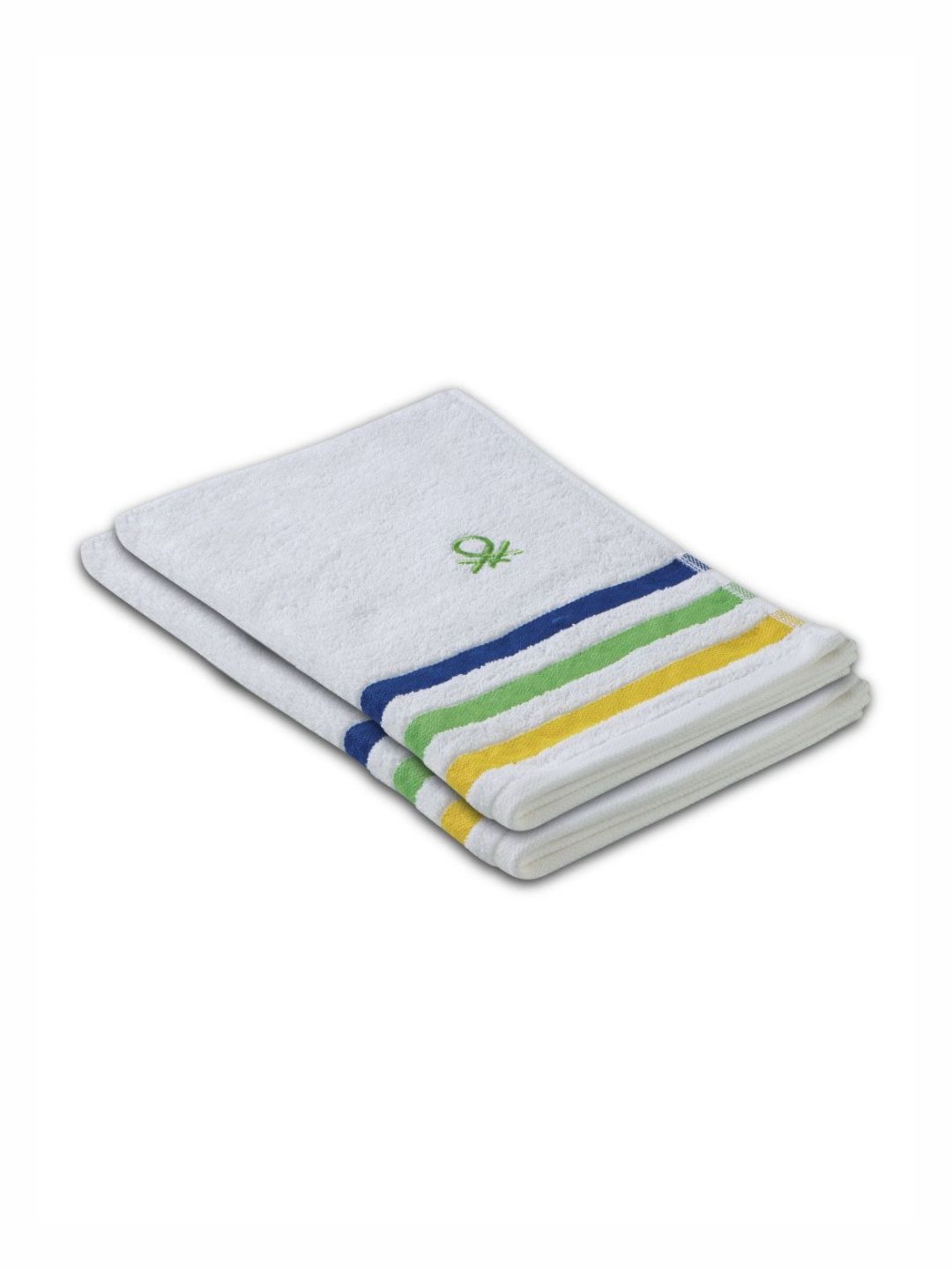 United Colors of Benetton 2-Pcs Blue Striped 450GSM Hand Towel-image-17