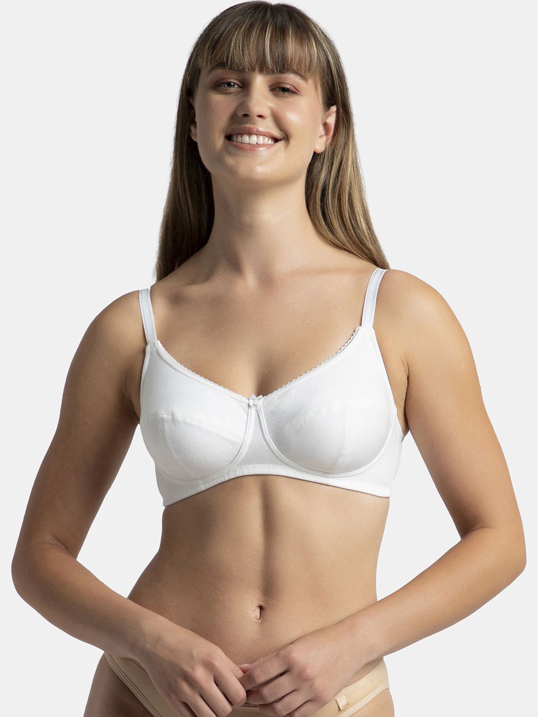 Jockey Wirefree Non-Padded Super Combed Cotton Medium Coverage Everyday Bra -1615