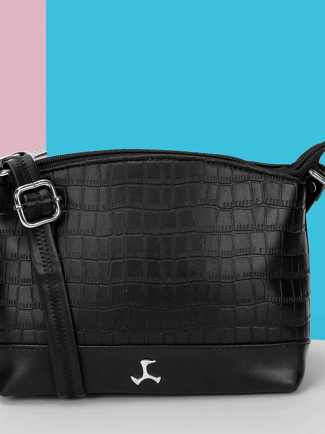 Mochi Textured Structured Sling Bag-picture-23