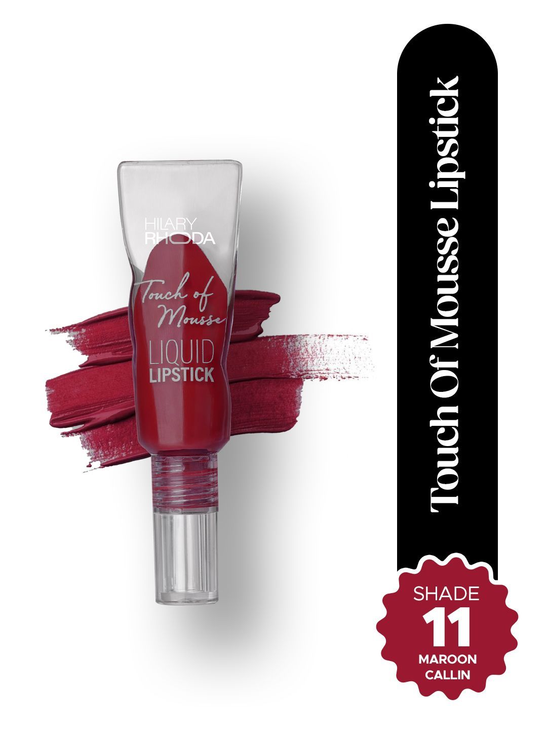 Hilary Rhoda Touch Of Mousse Matte Finish Waterproof Liquid Lipstick 5 ml- Maroon Callin11-picture-24