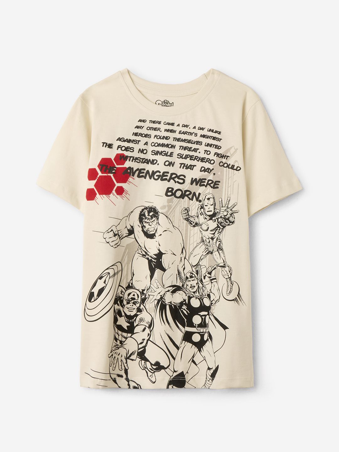 The Souled Store Boys Marvel The Mightiest Printed Pure Cotton T-Shirt-picture-41