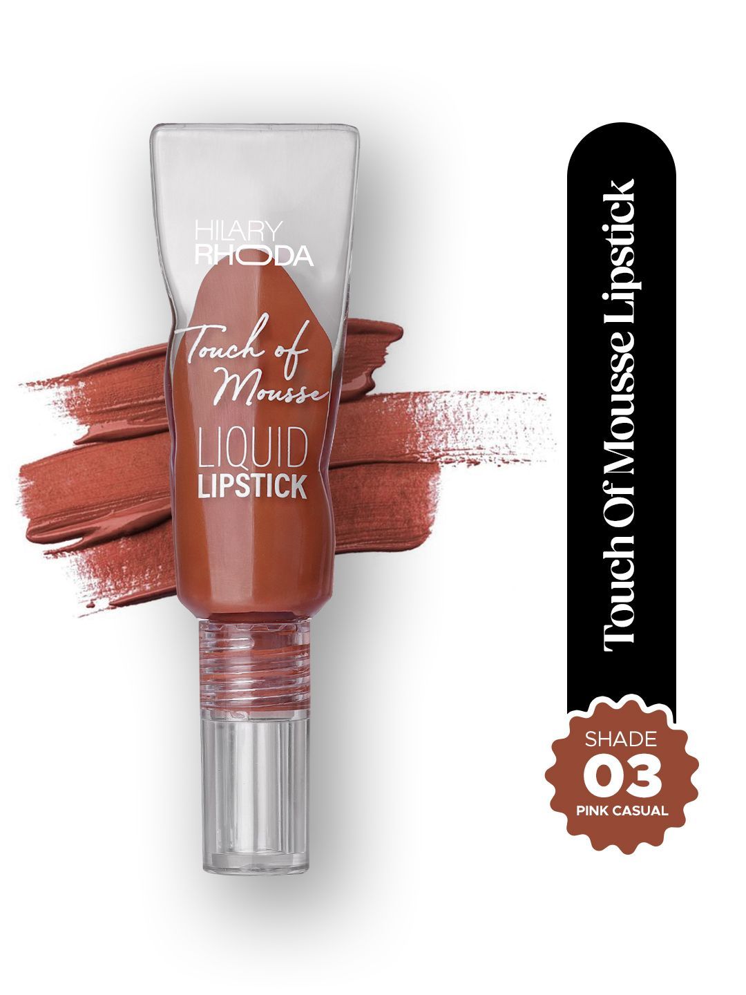 Hilary Rhoda Touch Of Mousse Matte Finish Waterproof Liquid Lipstick 5 ml - Pink Casual 03-picture-25