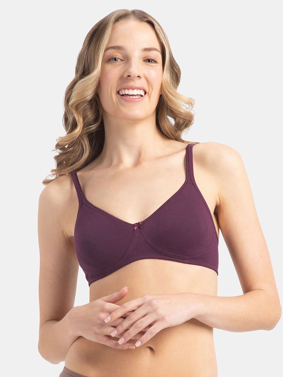 Jockey Wirefree Non Padded Super Combed Cotton Stretch Medium Coverage Everyday Bra 1722-picture-43