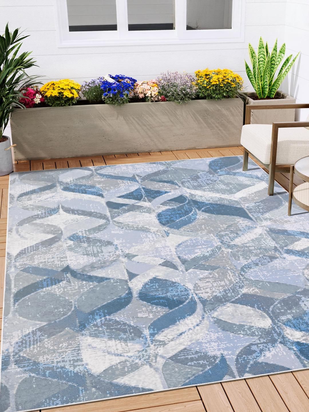 Kaleen India Blue Polyester Carpets-image-20