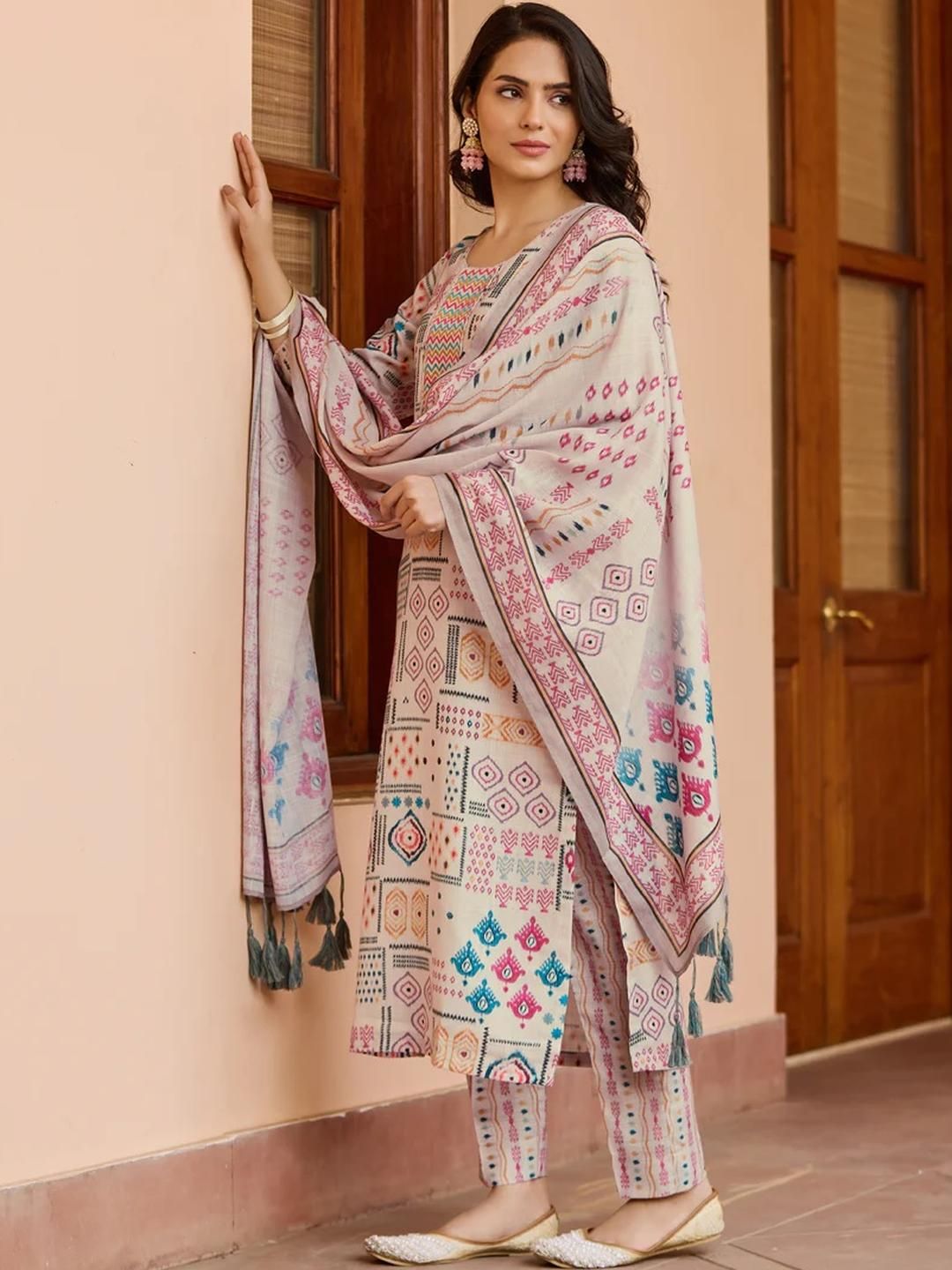 CaniBani Women Pure Cotton Kurta Sets