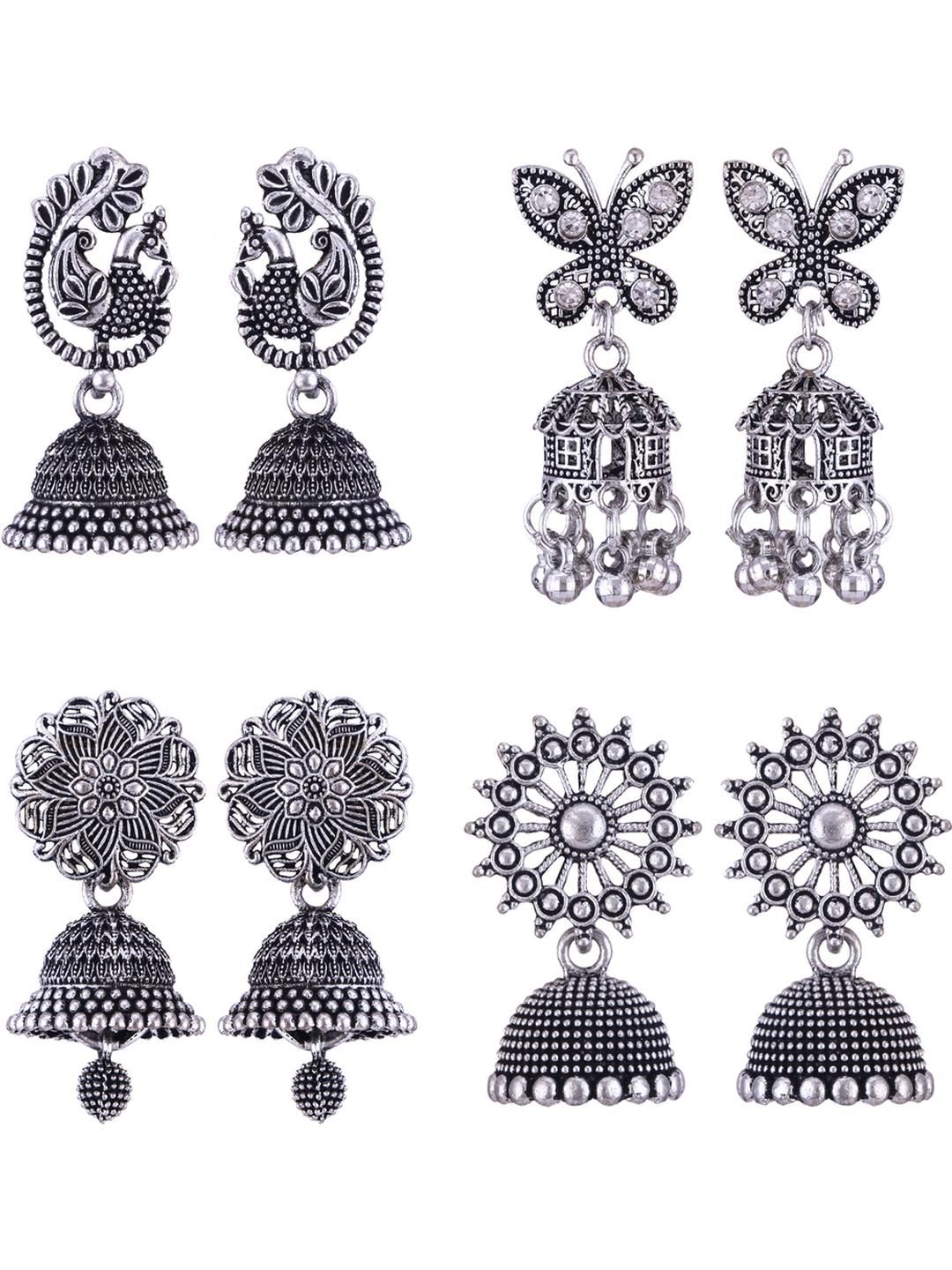 Sangria Alloy Silver-Plated Earrings-picture-10