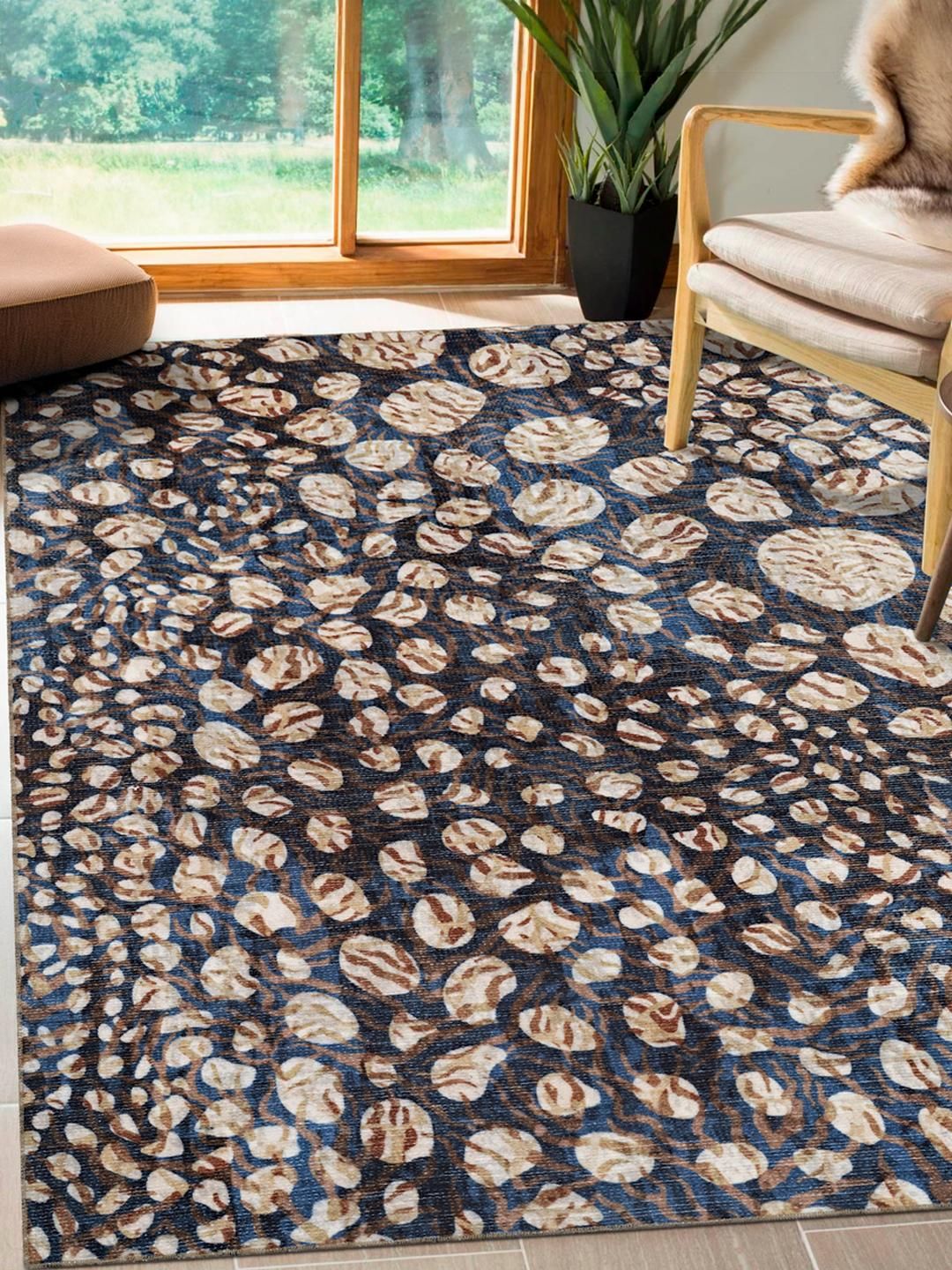 Kaleen India Blue Polyester Carpets-image-21