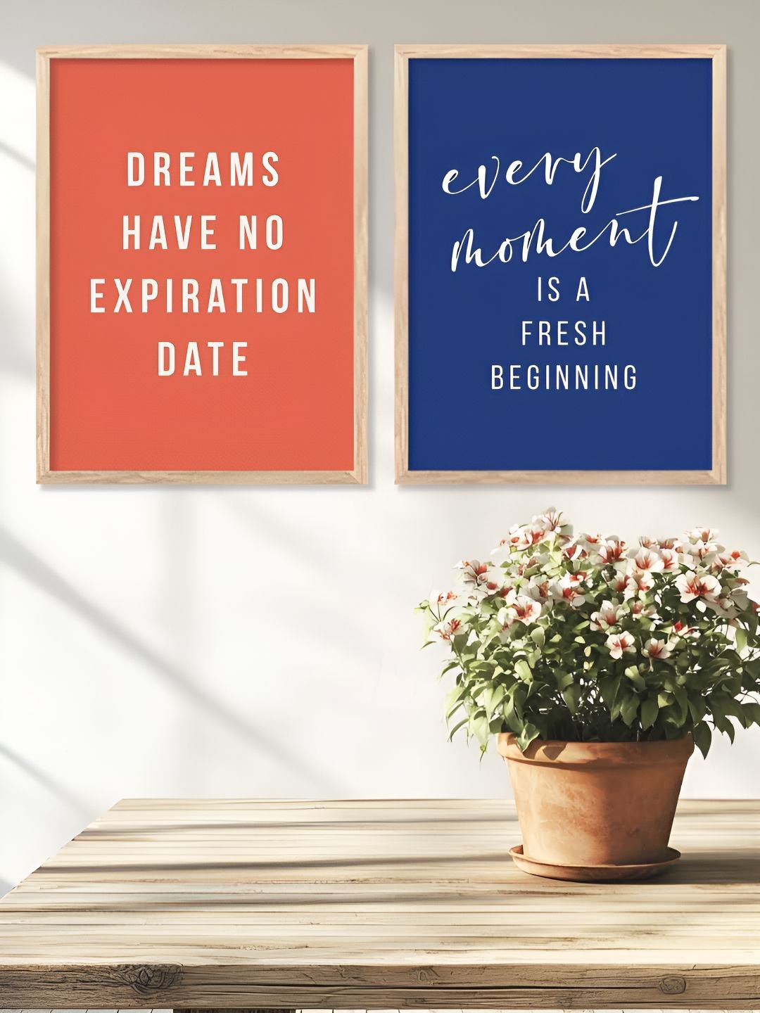 Kotart Brown & Maroon 2 Pieces Motivational Quotes Wooden Wall Arts-picture-15