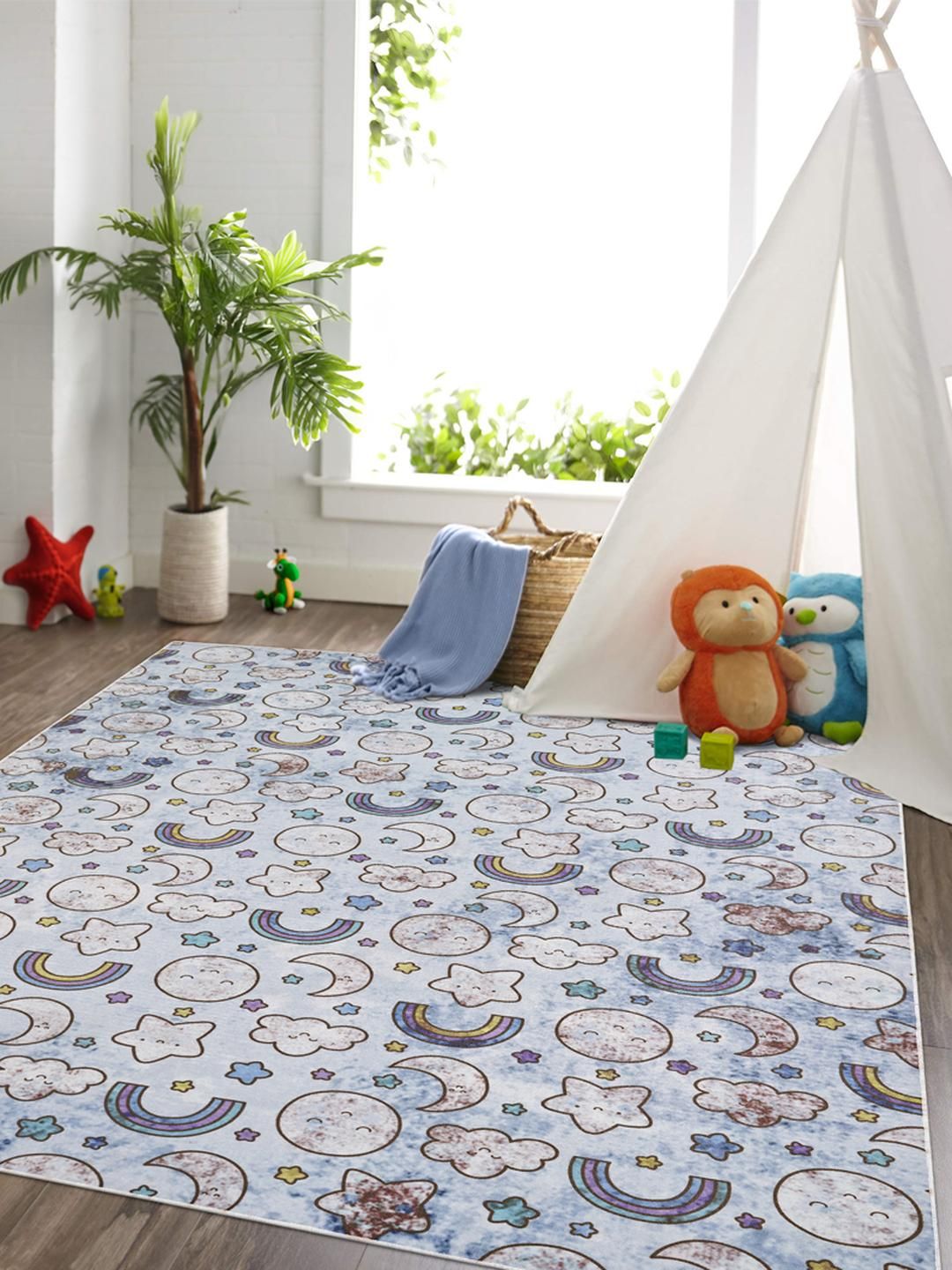 Kaleen India Blue Polyester Carpets-image-49