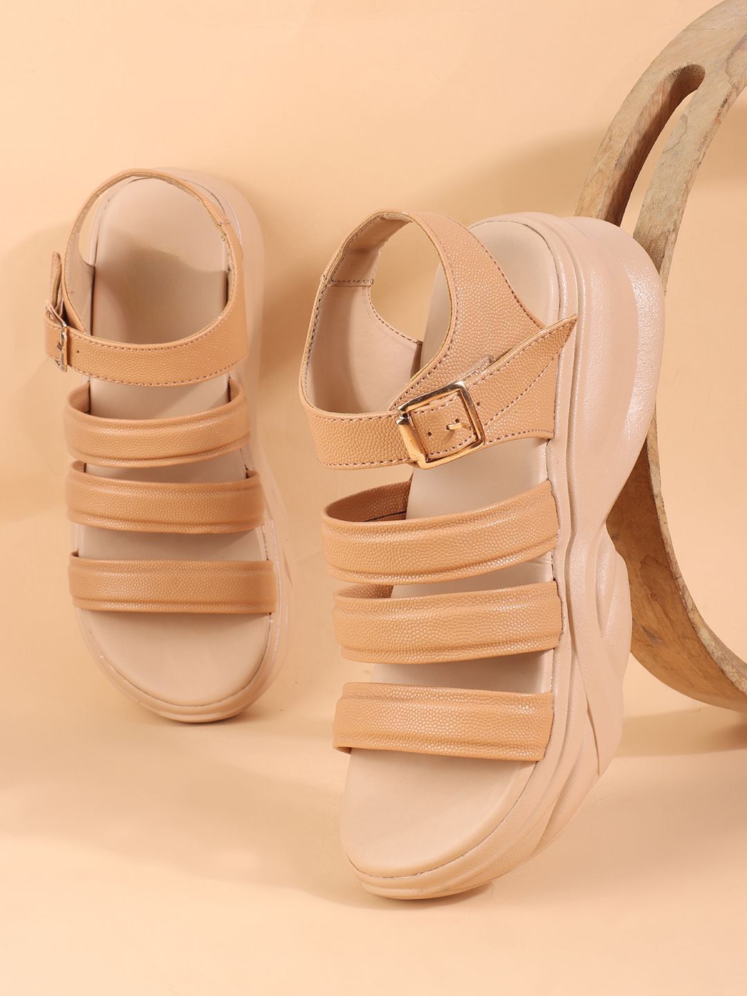 Try Me Women Open Toe Flats with Buckles-picture-22