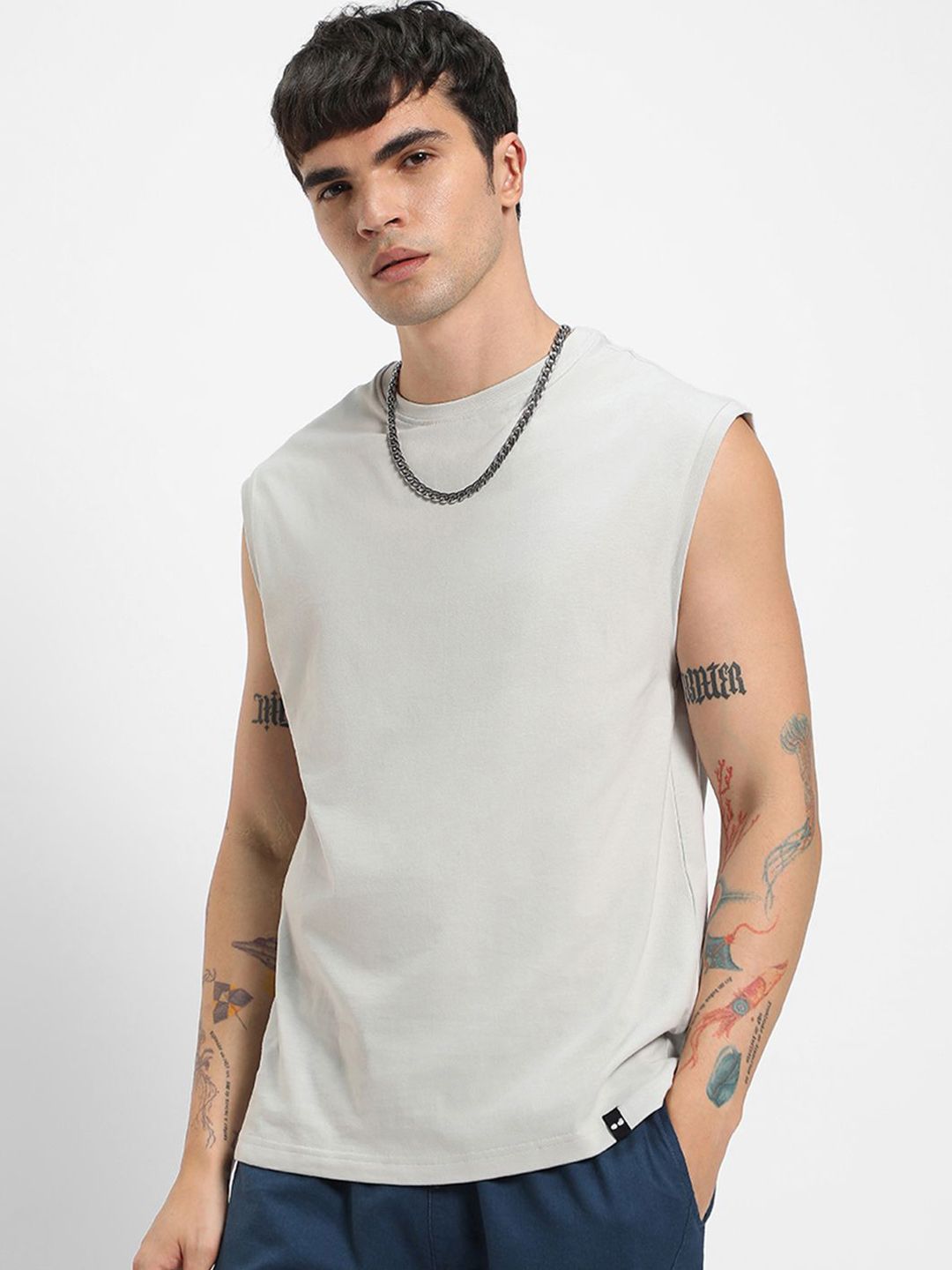 Bewakoof Boxy Pure Cotton Innerwear Vests-picture-41