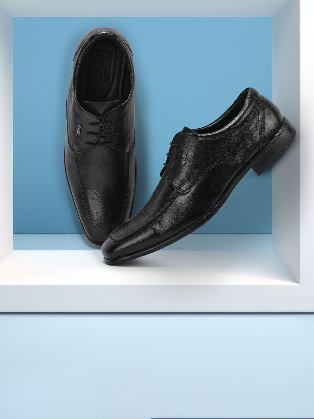 Woodland Men Leather Formal Derbys-picture-26
