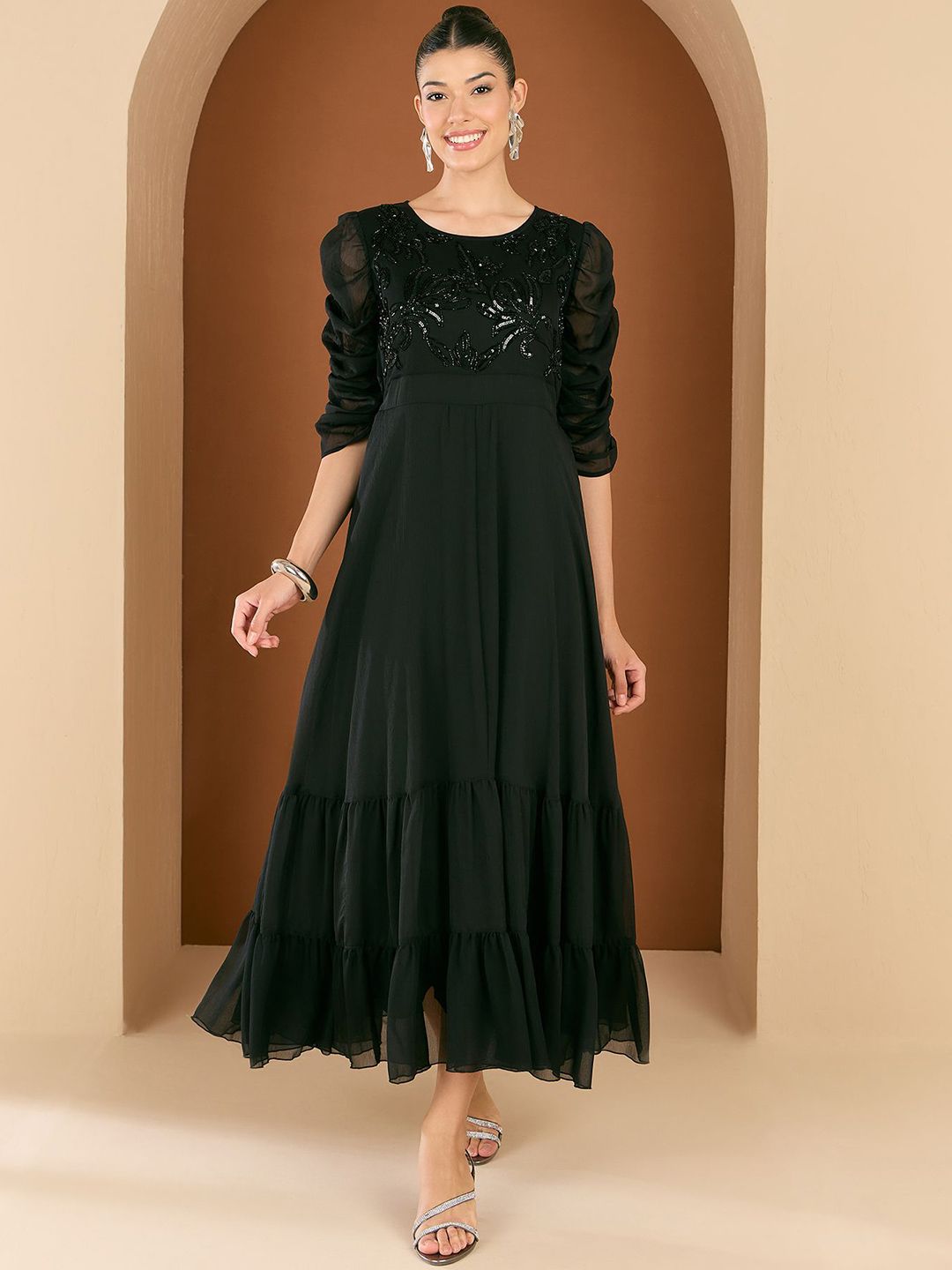 Antheaa Women Embellished Maxi Party Wear Dress-picture-25