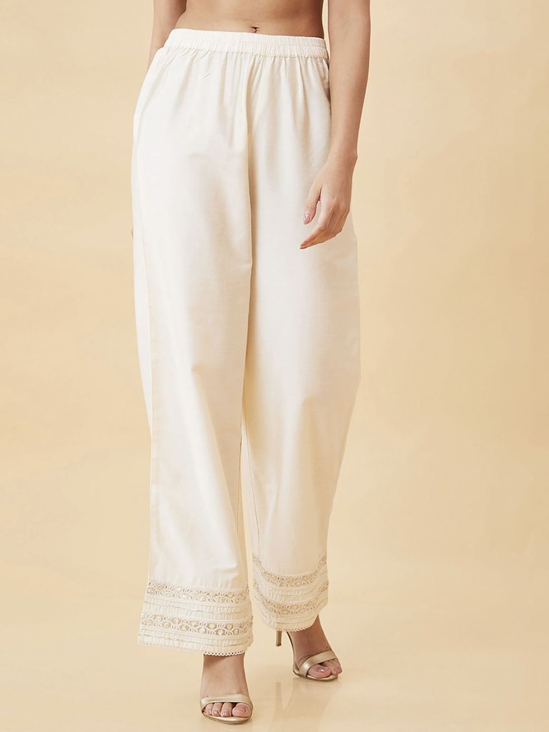 Moda Rapido Women Self Design Wide Leg Palazzo-image-44