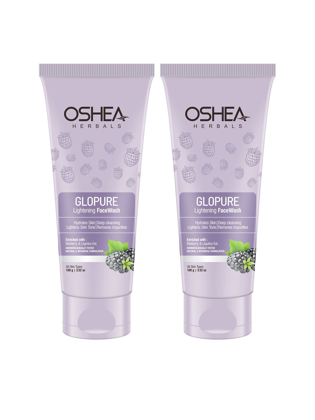 Oshea Herbals Set Of 2 Glopure Lightening Facewash - 100 g Each-picture-27