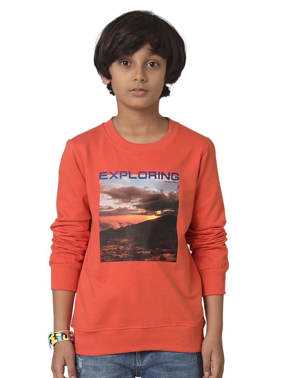 UNDER FOURTEEN ONLY Boys Cotton Graphic Printed Round Neck Sweatshirt-picture-24