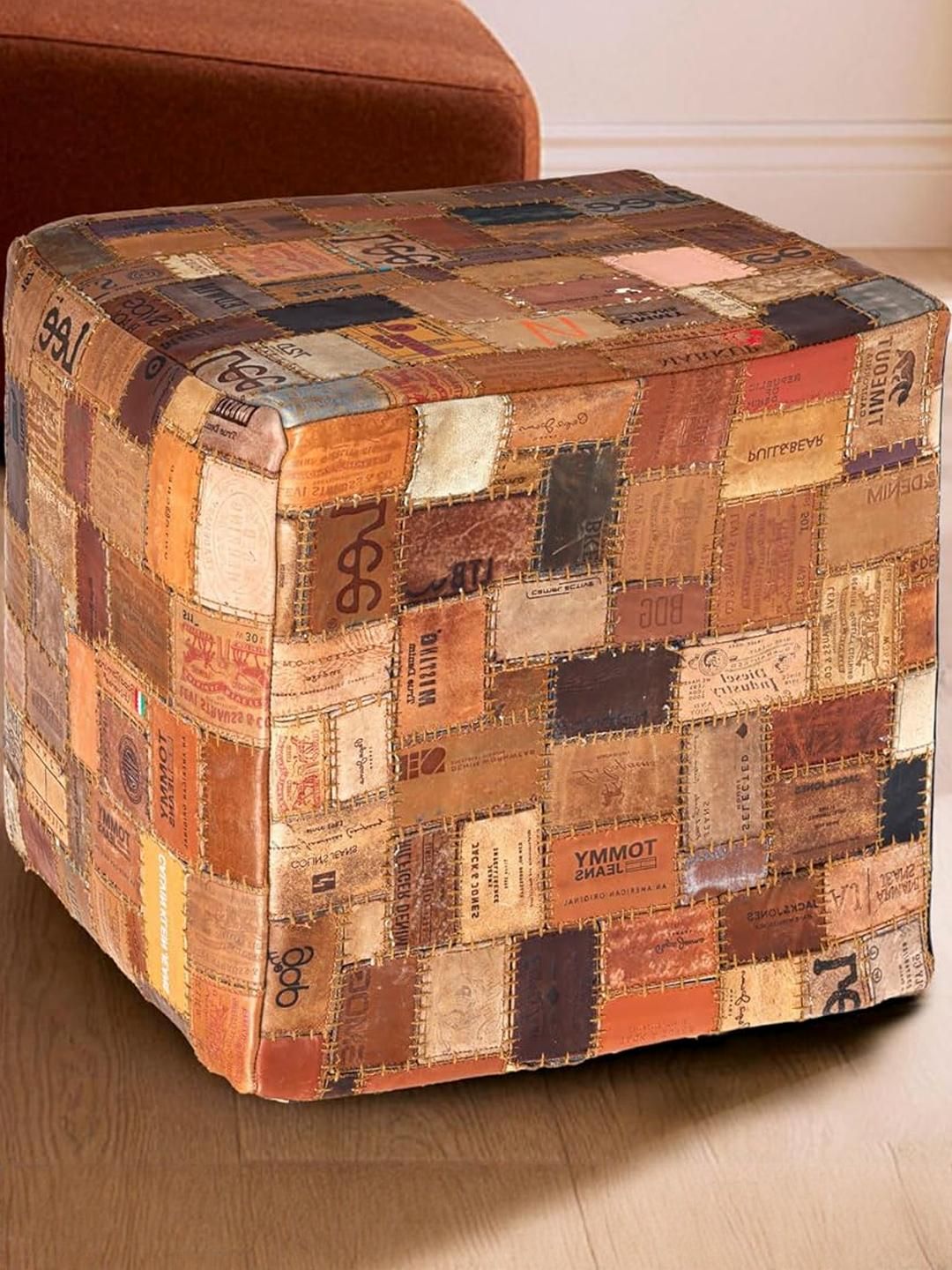 PLIVANA Boho Pouf Ottoman Decorative Floor Cushion-image-25