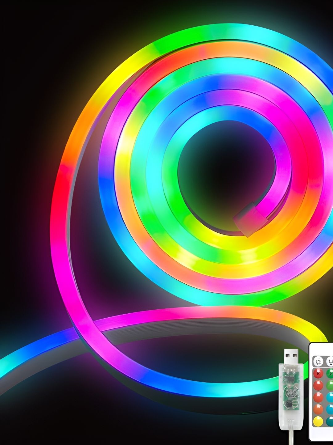 XERGY Smart RGB LED Neon USB Powered DC 5V App & Remote-Control Strip Light- 5m-picture-45