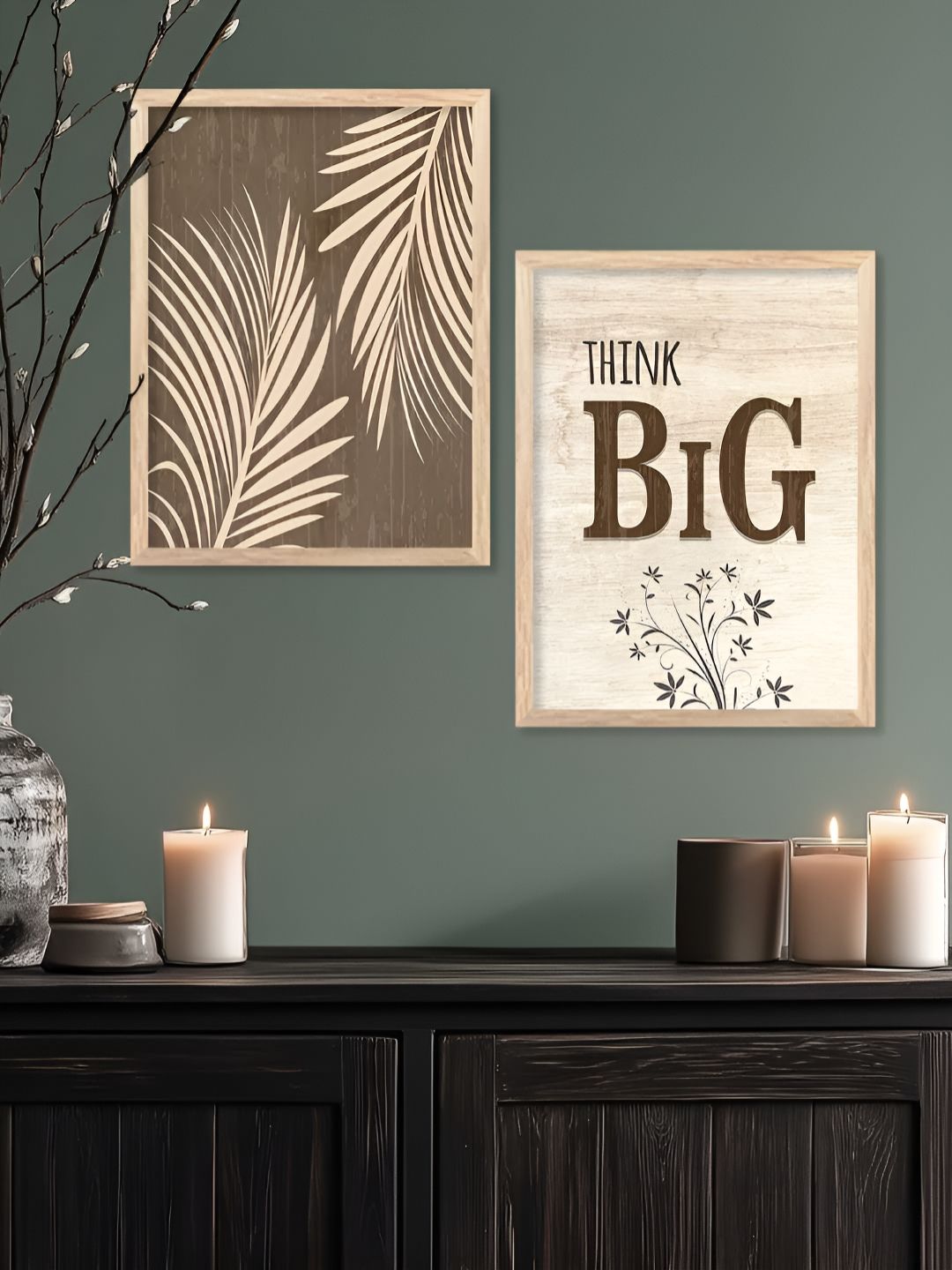 Kotart Motivational Brown & Beige 2 Pieces Quote Printed Wooden Wall Arts-picture-20