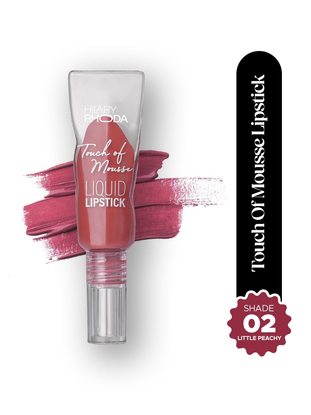 Hilary Rhoda Touch Of Mousse Matte Finish Waterproof Liquid Lipstick 5 ml- Little Peachy02-picture-37