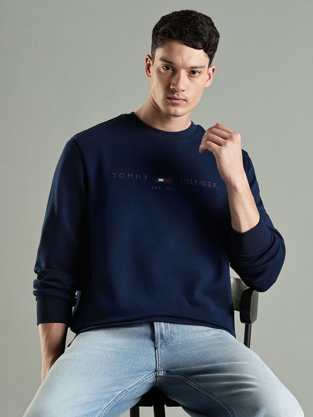 Tommy Hilfiger Men Round Neck Sweatshirt-picture-34