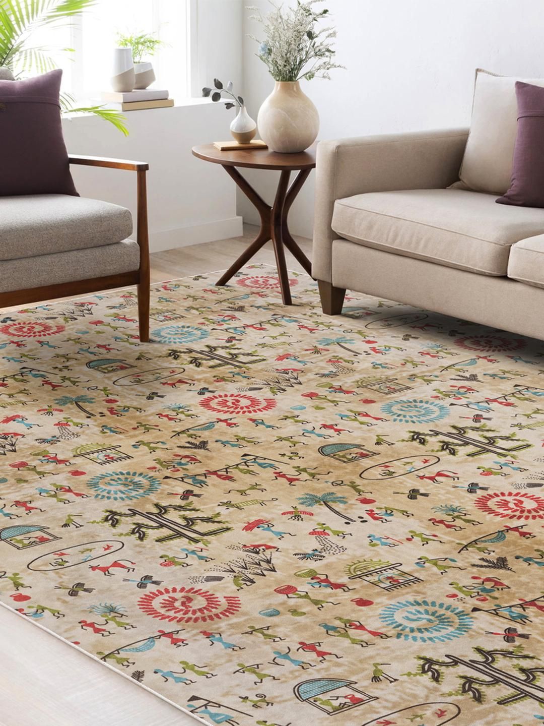 Kaleen India Red Polyester Carpets-picture-35