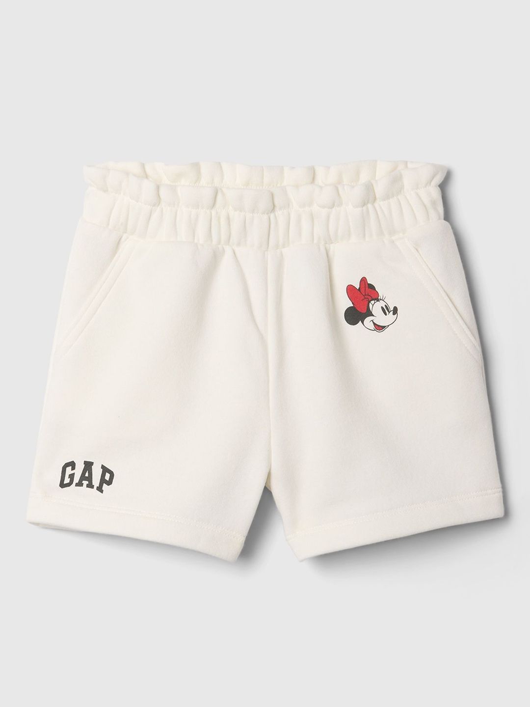 GAP Girls Minnie Mouse Printed Regular Fit Mid-Rise Shorts