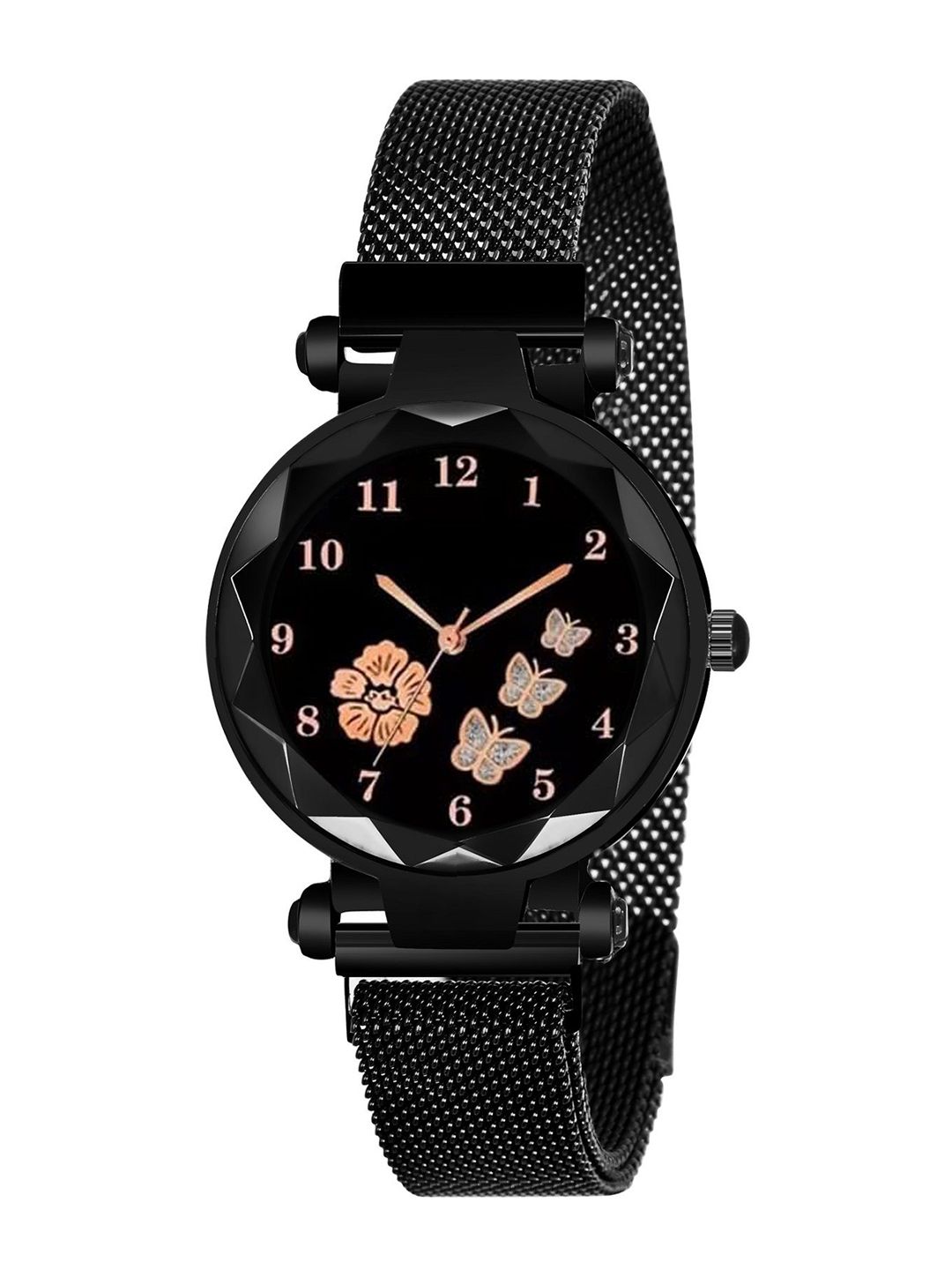 CERO Girls Embellished Dial Analogue Multi Function Watch FBF-Magnet-Black-picture-29