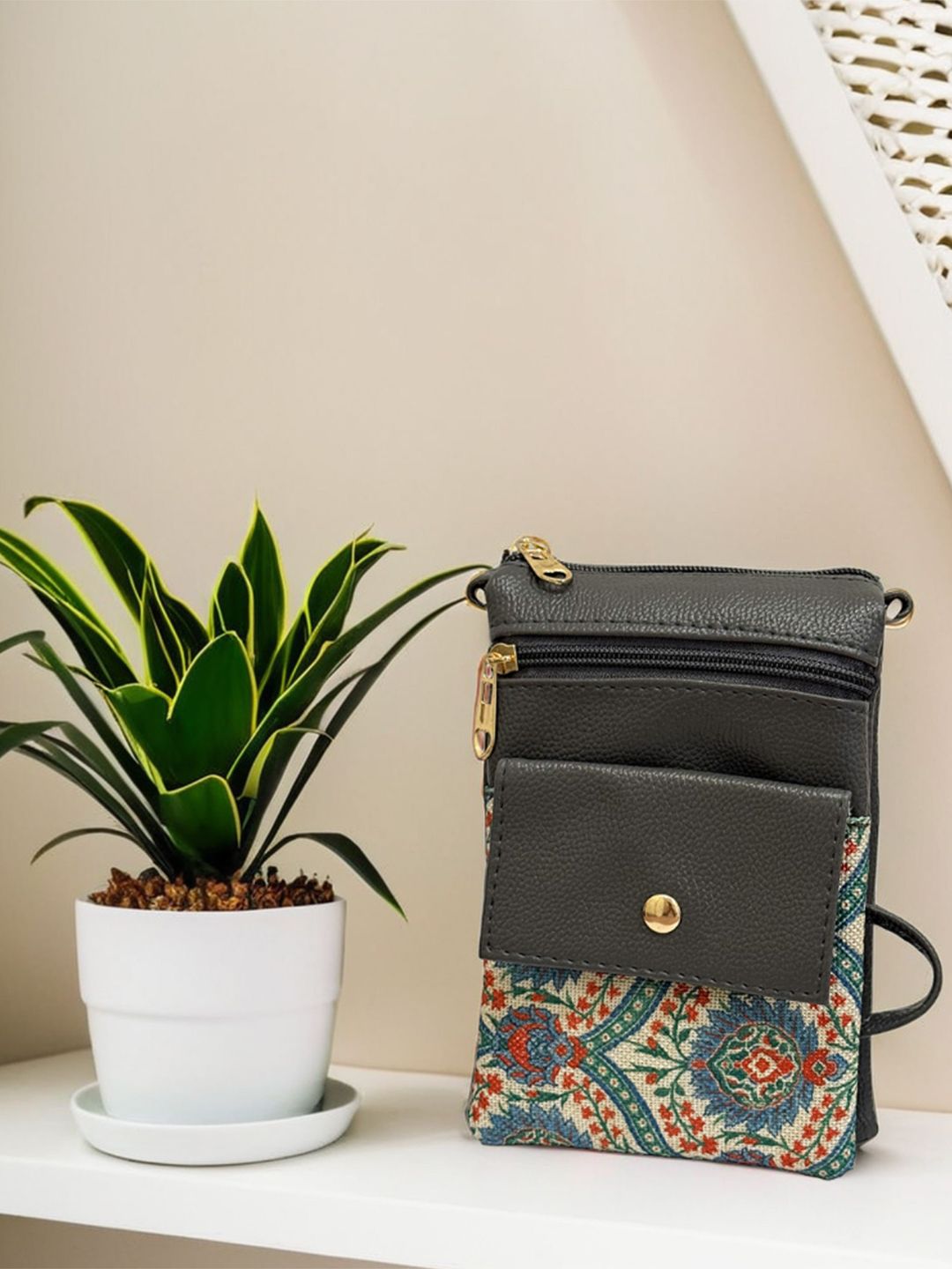 Anouk Floral Printed Pouch Mobile Accessories-image-7