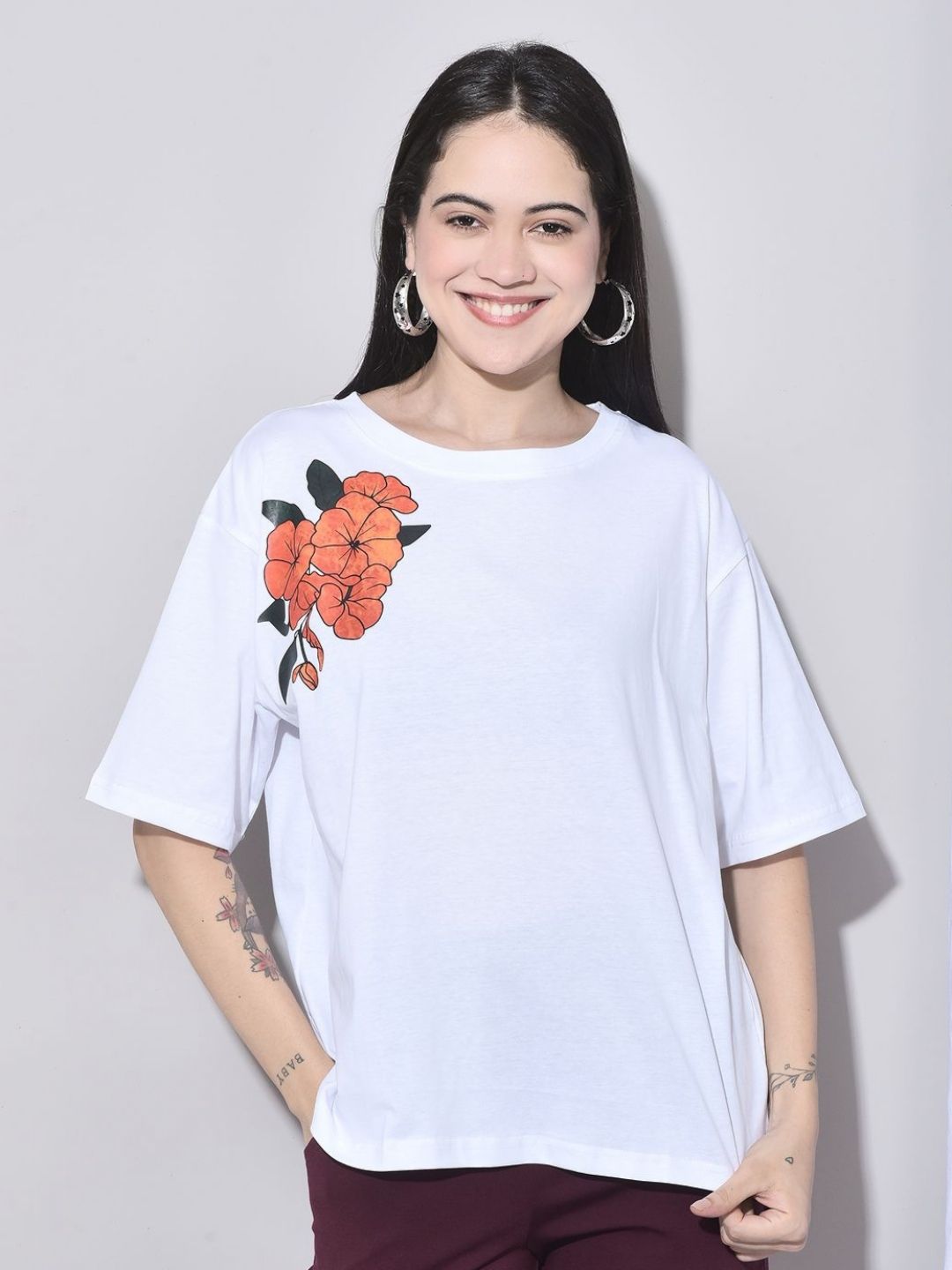 FFU Women Printed Applique T-shirt-picture-10