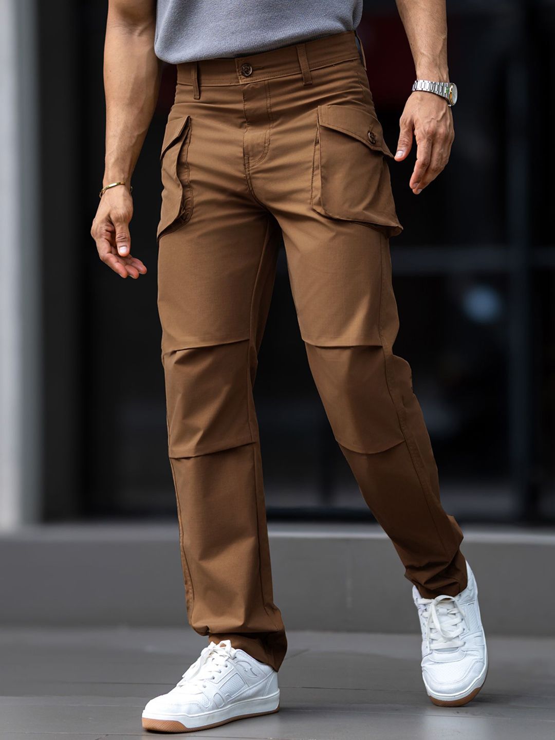 Maniac Men Comfort Flat-Front Regular Trousers-picture-18