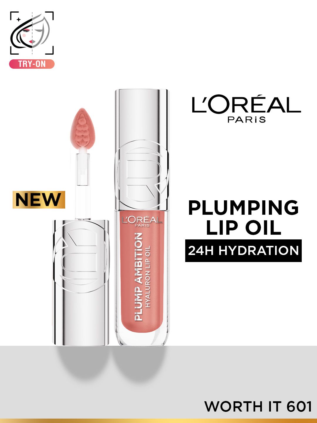 LOreal Paris Plump Ambition Hyaluron 24H Hydration Plumping Lip Oil 5 ml - Worth It 601-image-27