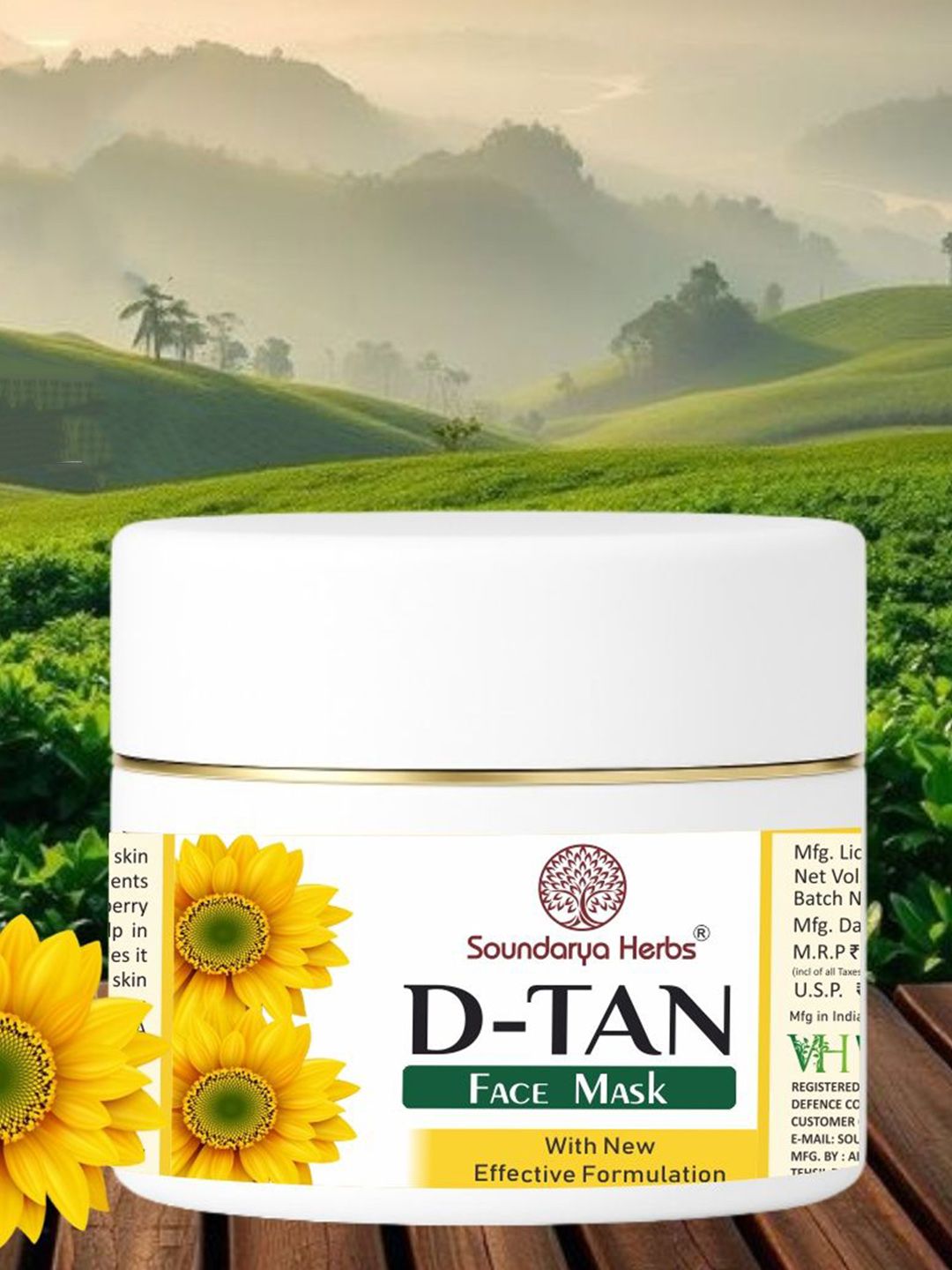 Soundarya Herbs D Tan Face Pack- 100 g-image-46