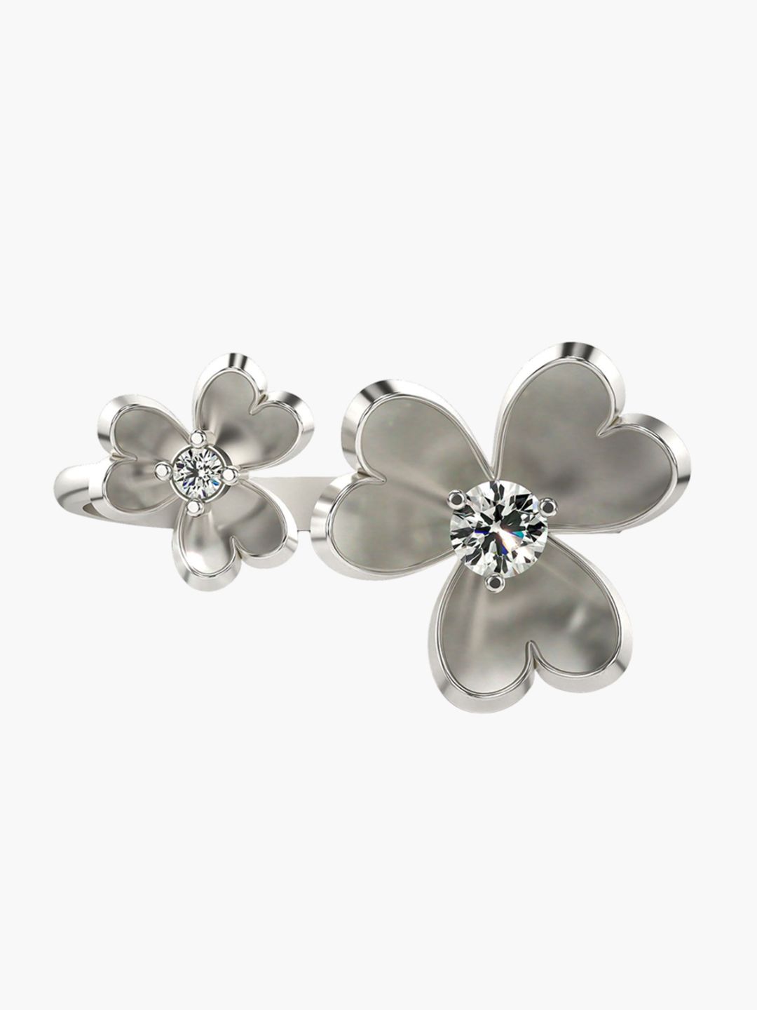 VALANOVA Women White Ring Diamond-image-22
