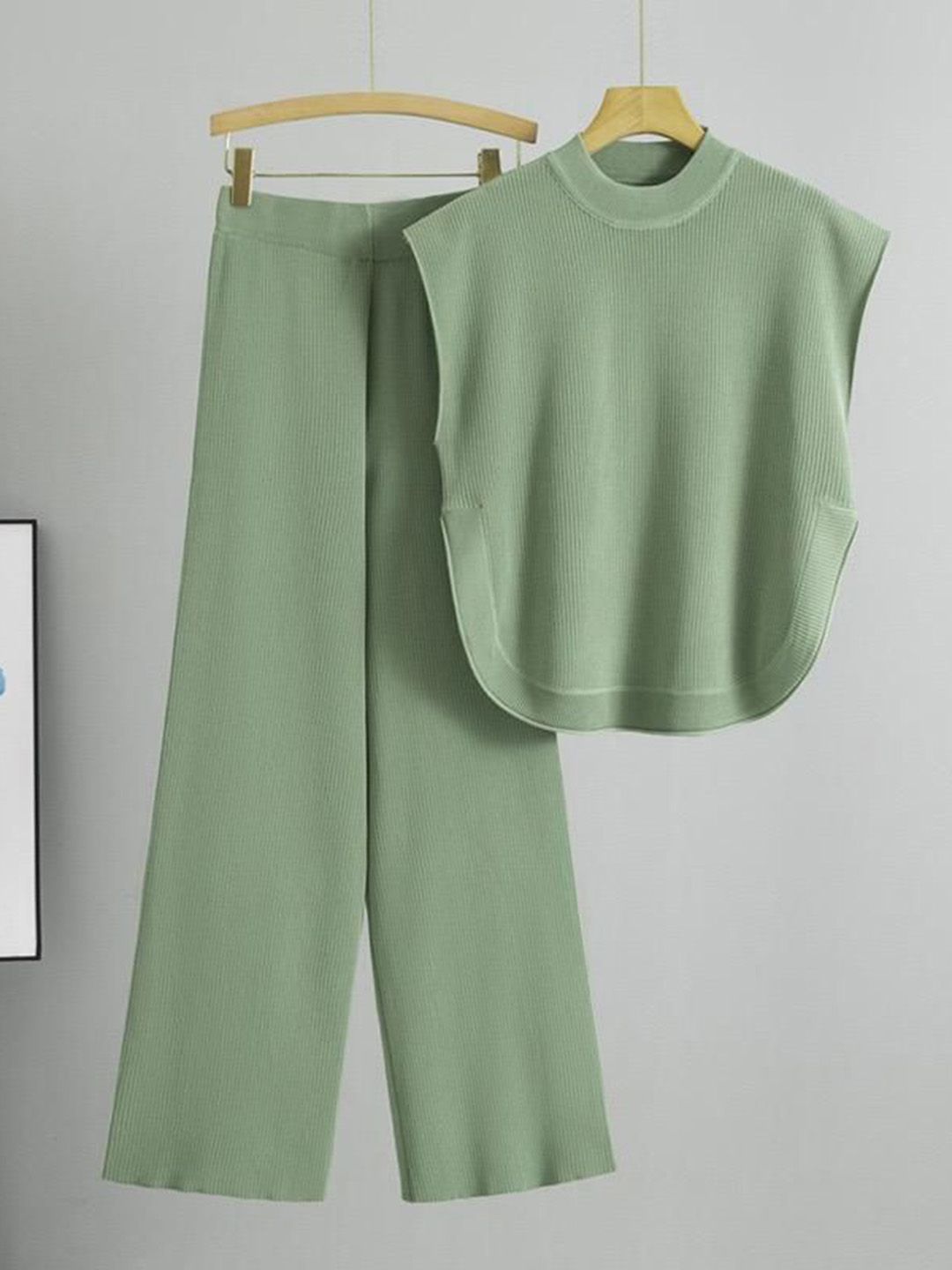 miss mosa by akanksha Alamode By Akanksha Addison Ribbed Coord Set-picture-32