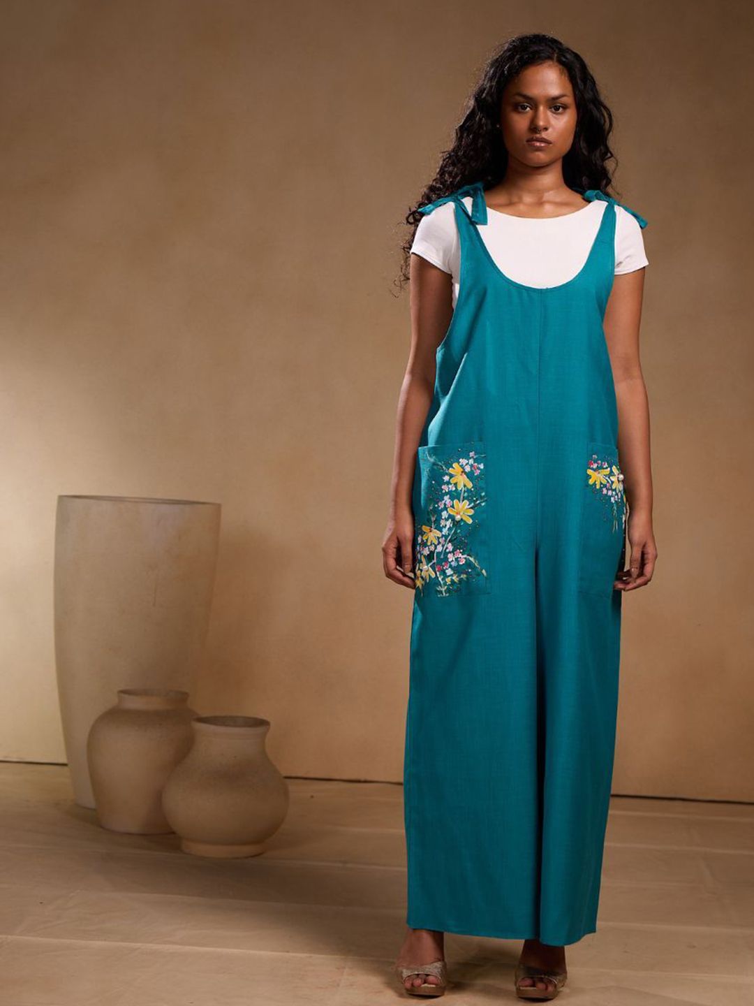 Chhaya Gandhi Design Studio Women Printed Round Neck Basic Jumpsuit-picture-15