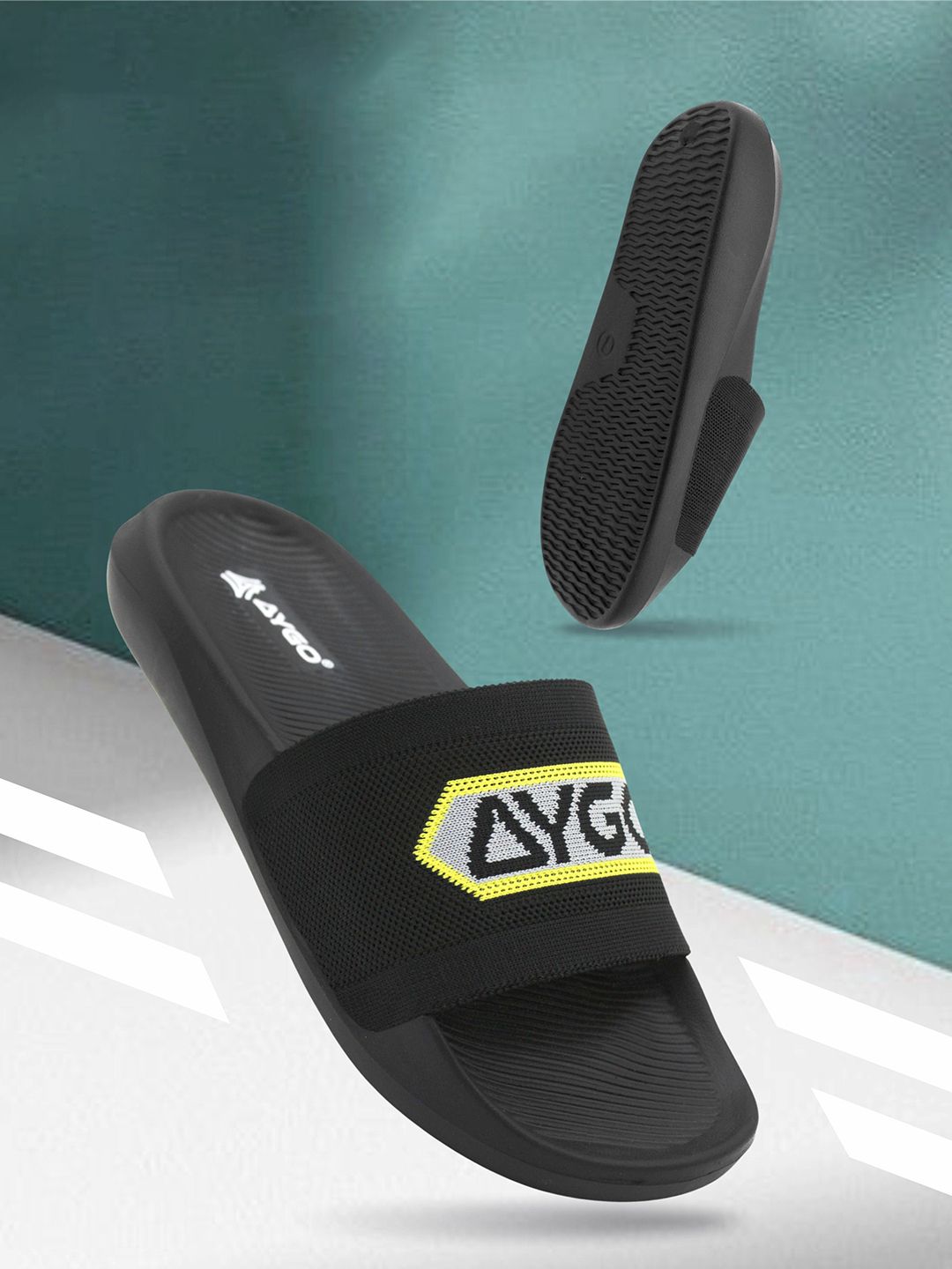 AYGO Men Printed Sliders-picture-43