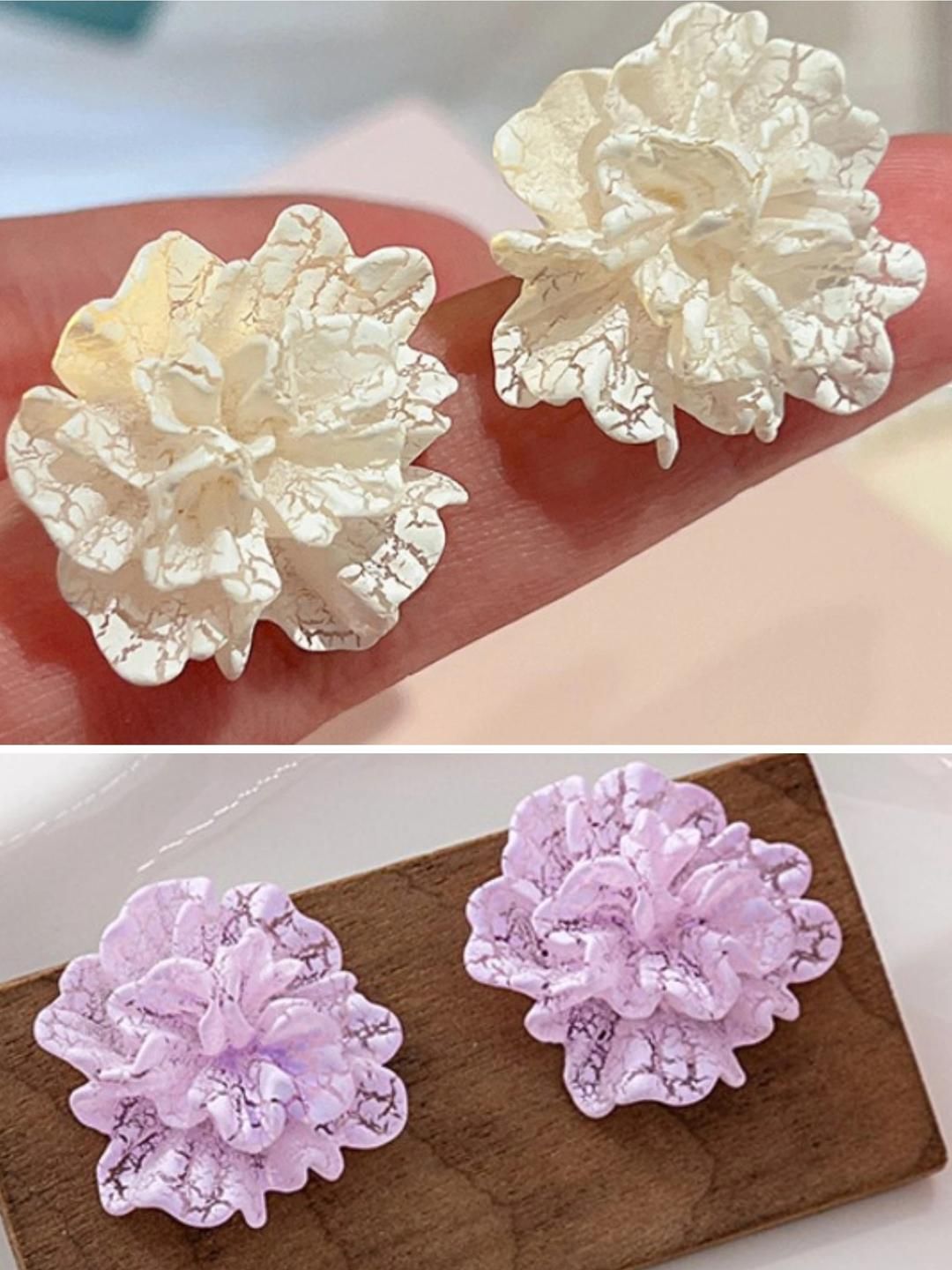 AKISON JEWELS Set of 2 Floral Studs Earrings-picture-23