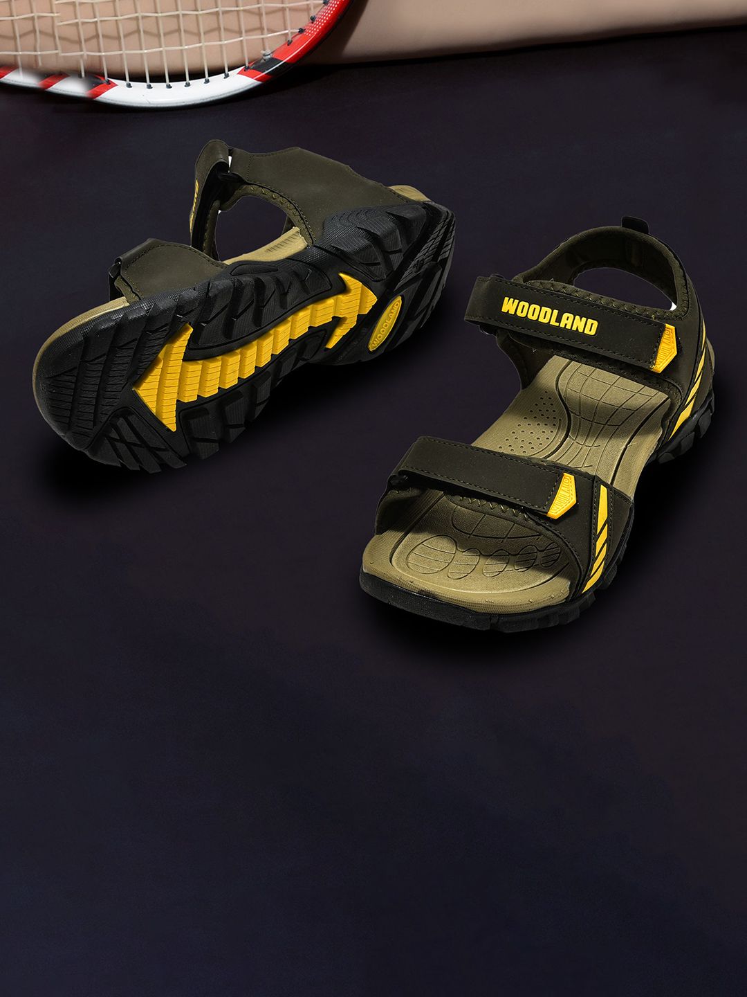 Woodland Men Brand Logo Printed Sports Sandals-image-47