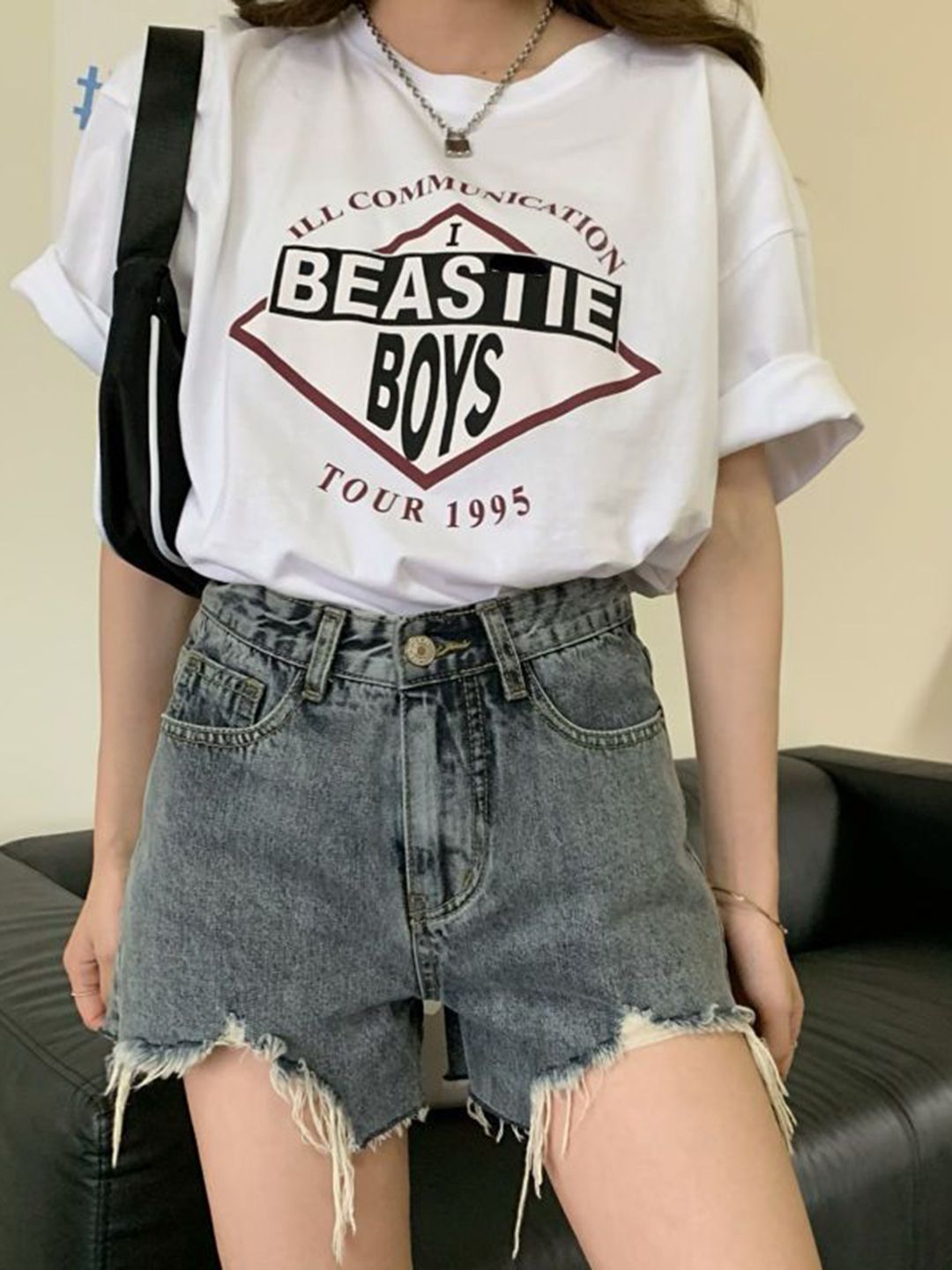 StyleCast Women Slim Fit High-Rise Denim Shorts-picture-22