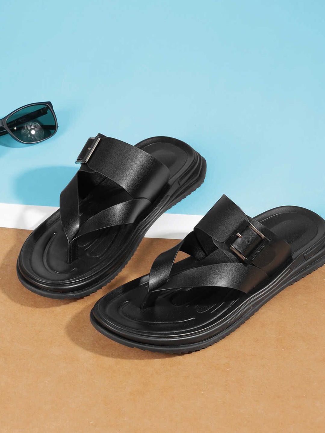 DAVINCHI Men Leather Comfort Sandals-picture-21