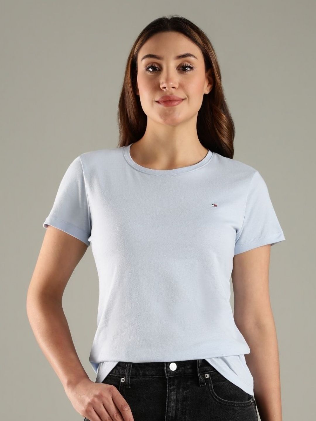 Tommy Hilfiger Round Neck Cotton Regular Fit T-shirt-picture-23